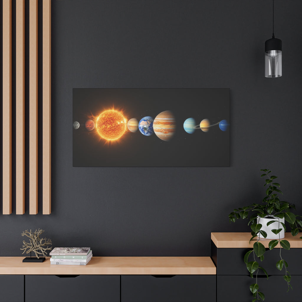 Solar System Stunning Canvas Print — Jaw-Dropping Space Wall Art
