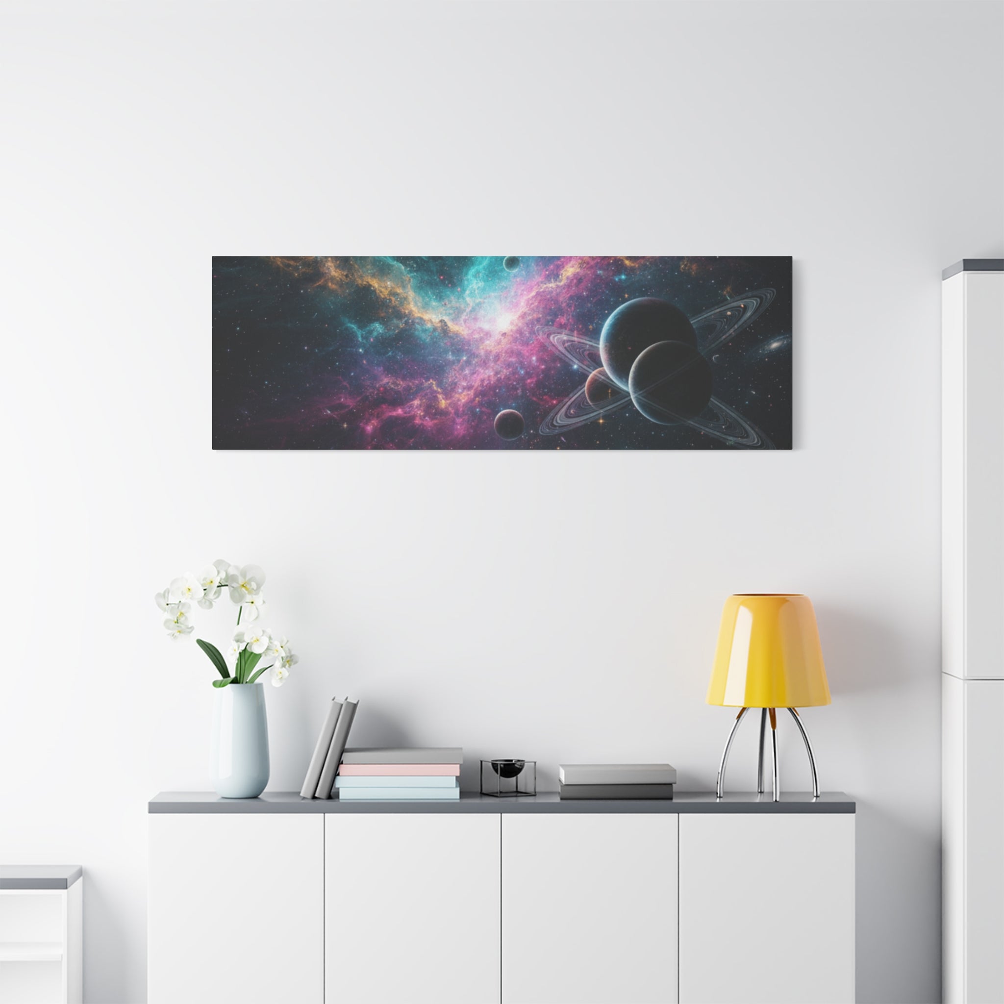 Cosmic Nebula "Stunning" Canvas Print — Galaxy Planets Wall Art