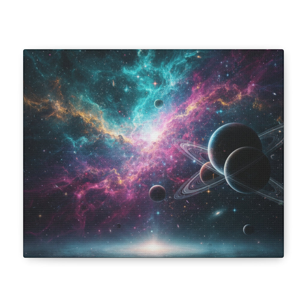 Cosmic Nebula "Stunning" Canvas Print — Galaxy Planets Wall Art
