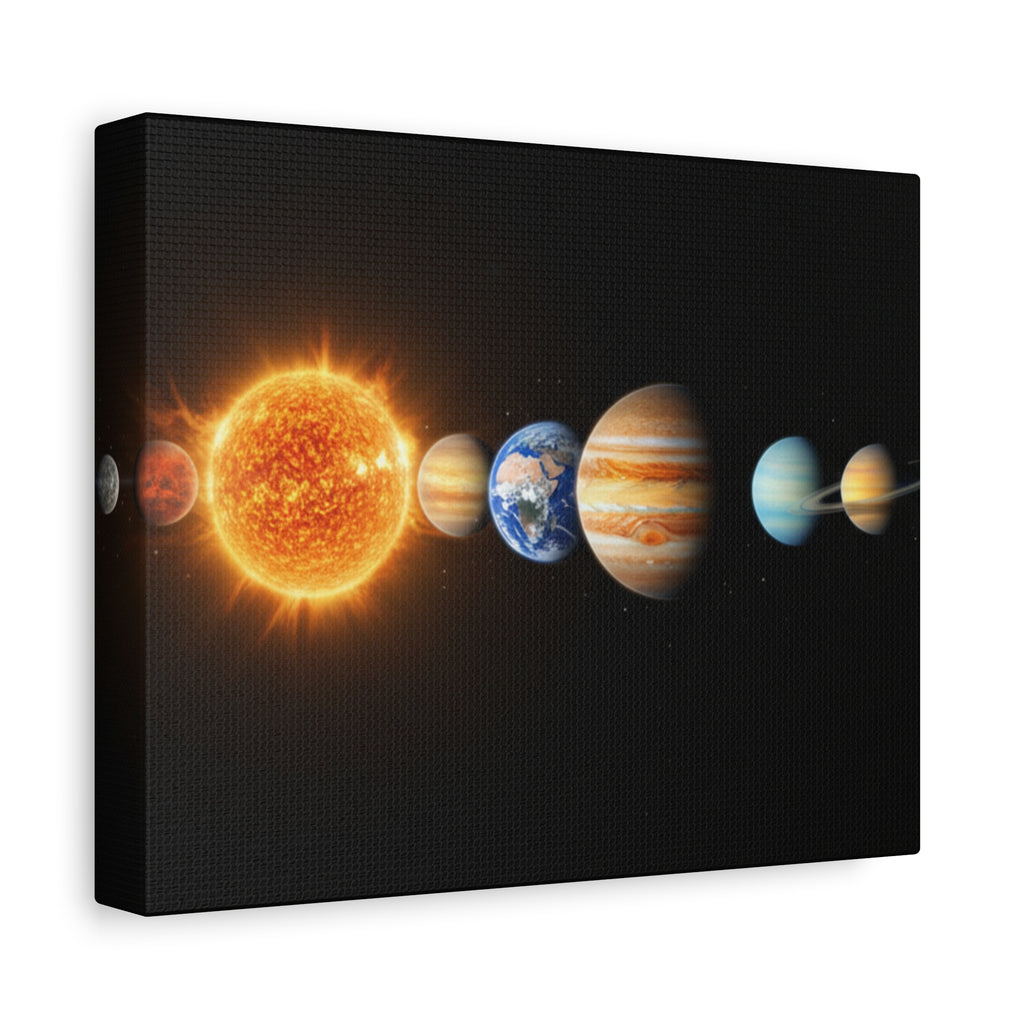 Solar System Stunning Canvas Print — Jaw-Dropping Space Wall Art