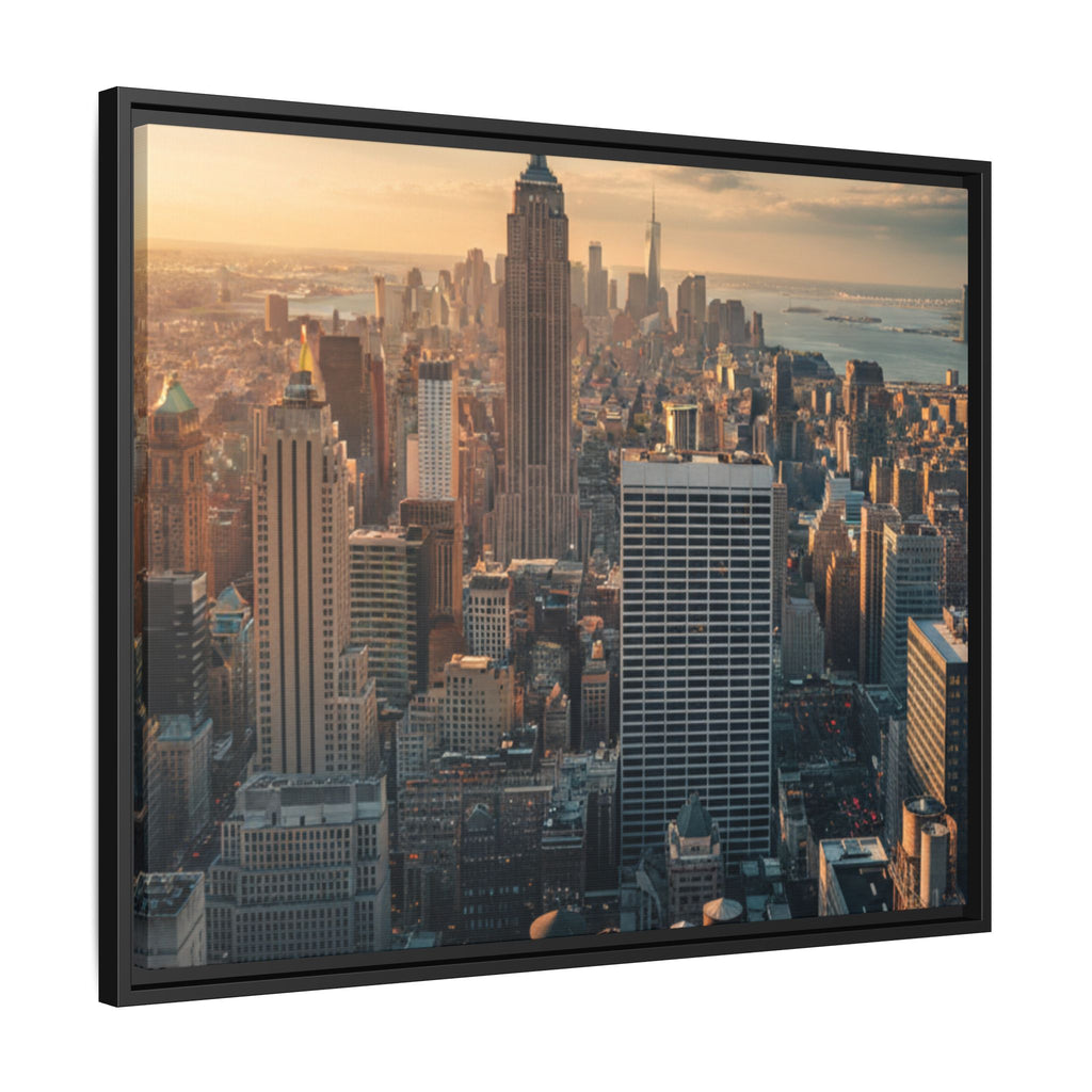 New York City Skyline at Sunset - Framed Art