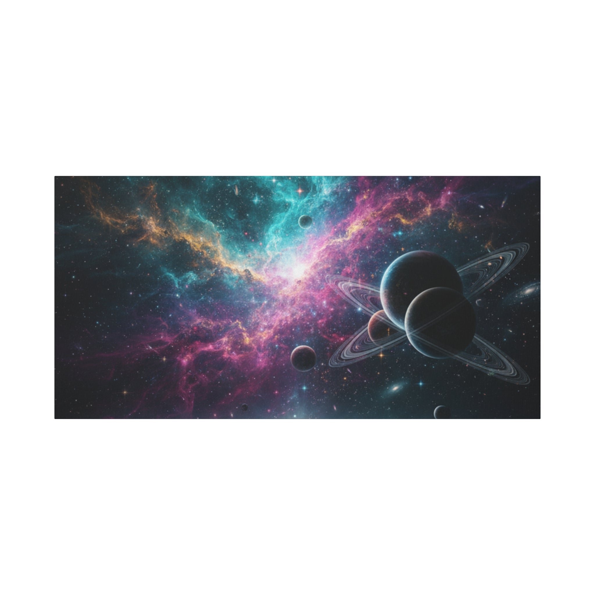 Cosmic Nebula "Stunning" Canvas Print — Galaxy Planets Wall Art
