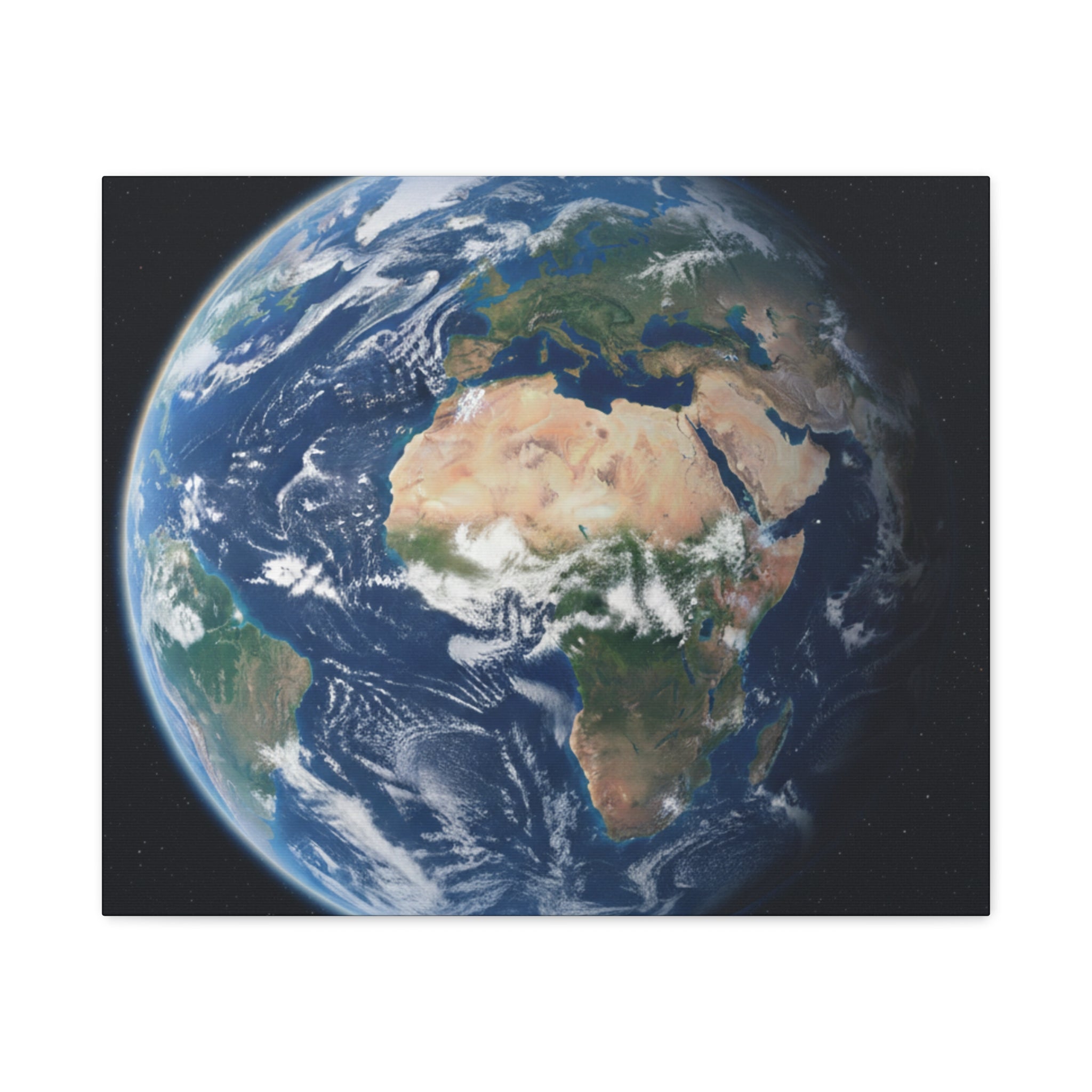 Earth from Space Stunning Image — Planet Globe Wall Art, Africa View