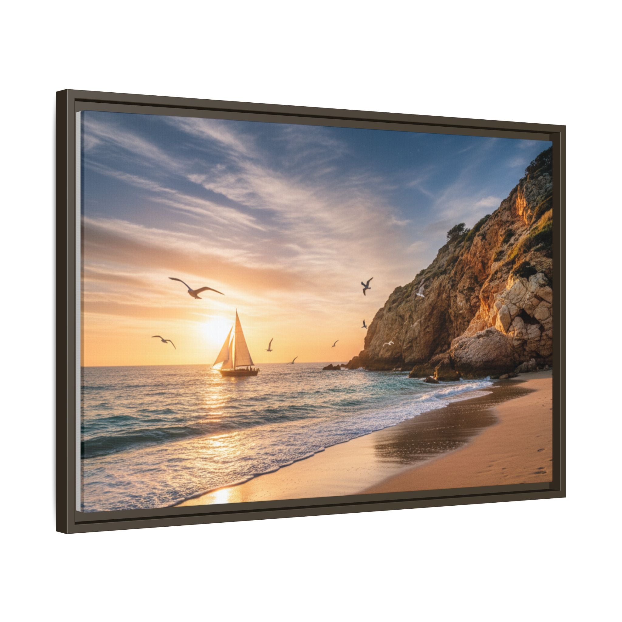 Sunset Sail Beach Landscape - Stunning Image!