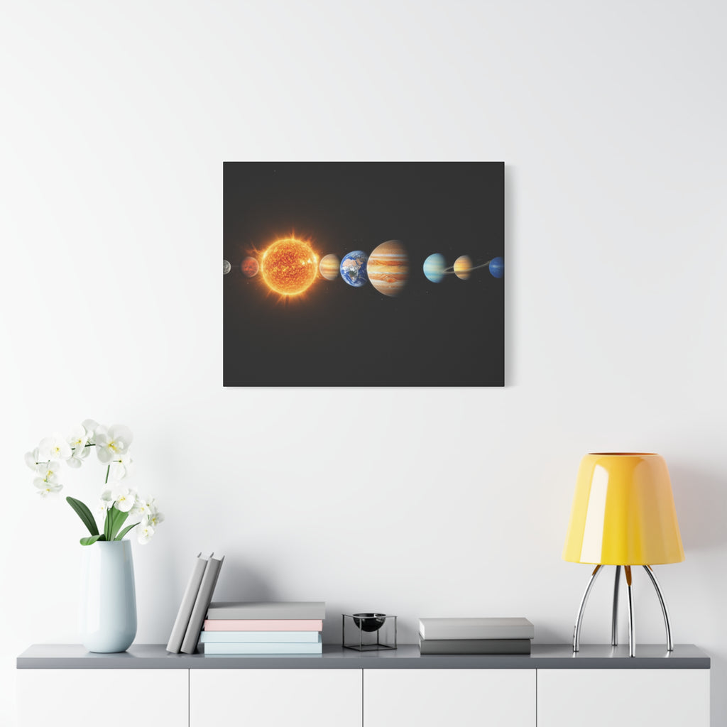 Solar System Stunning Canvas Print — Jaw-Dropping Space Wall Art