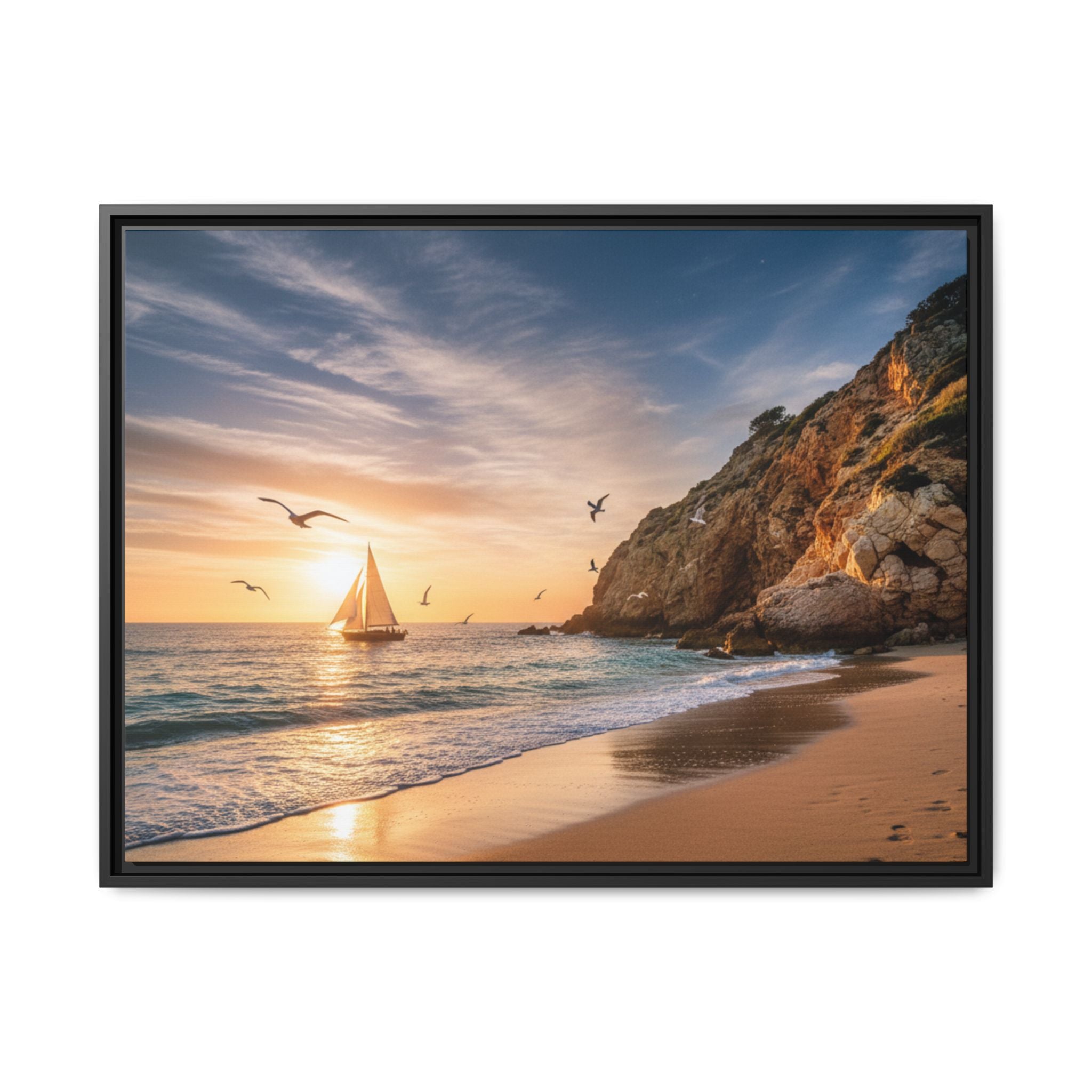 Sunset Sail Beach Landscape - Stunning Image!