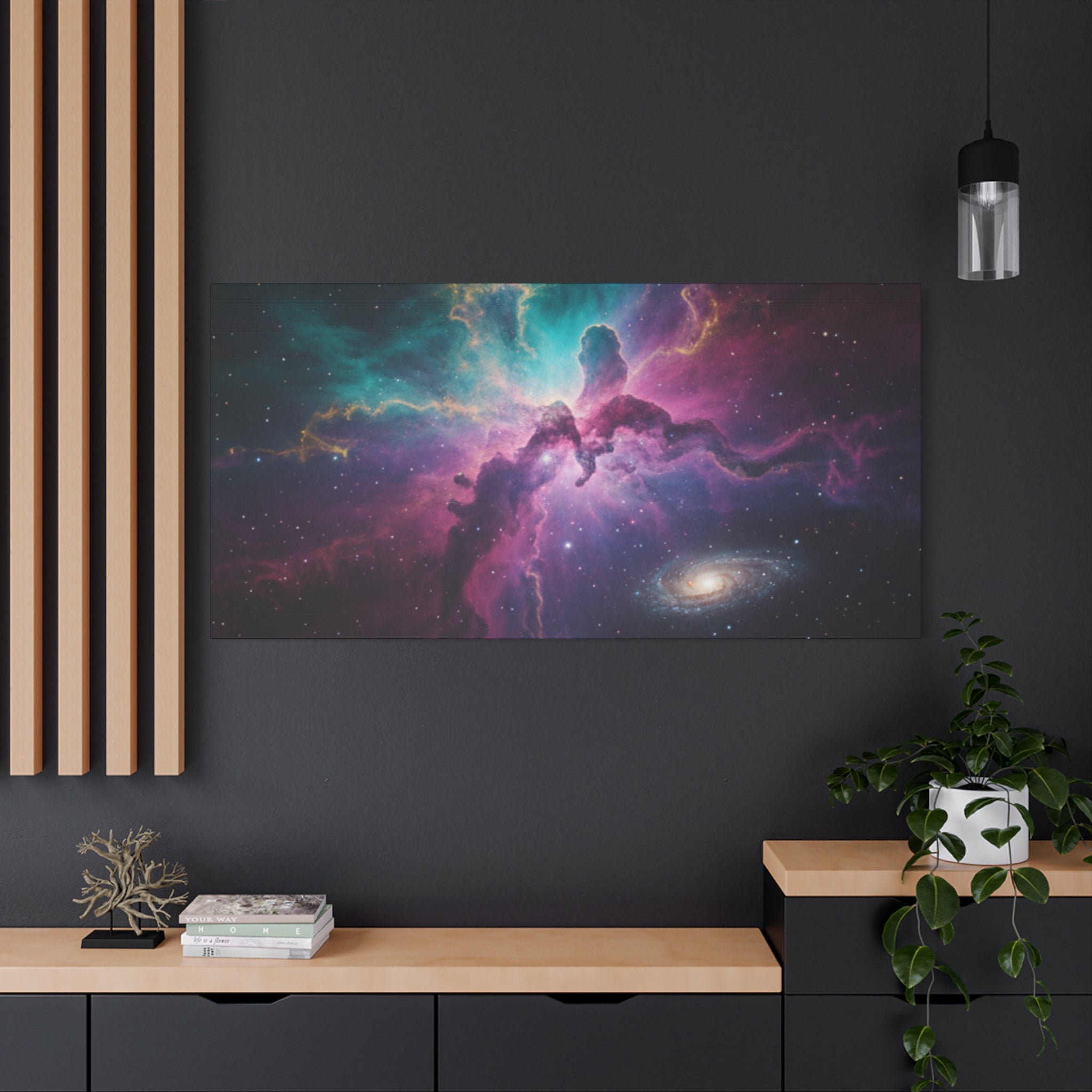 Galaxy Nebula Universe Print — Stretched Space Wall Art (1.25" Depth)
