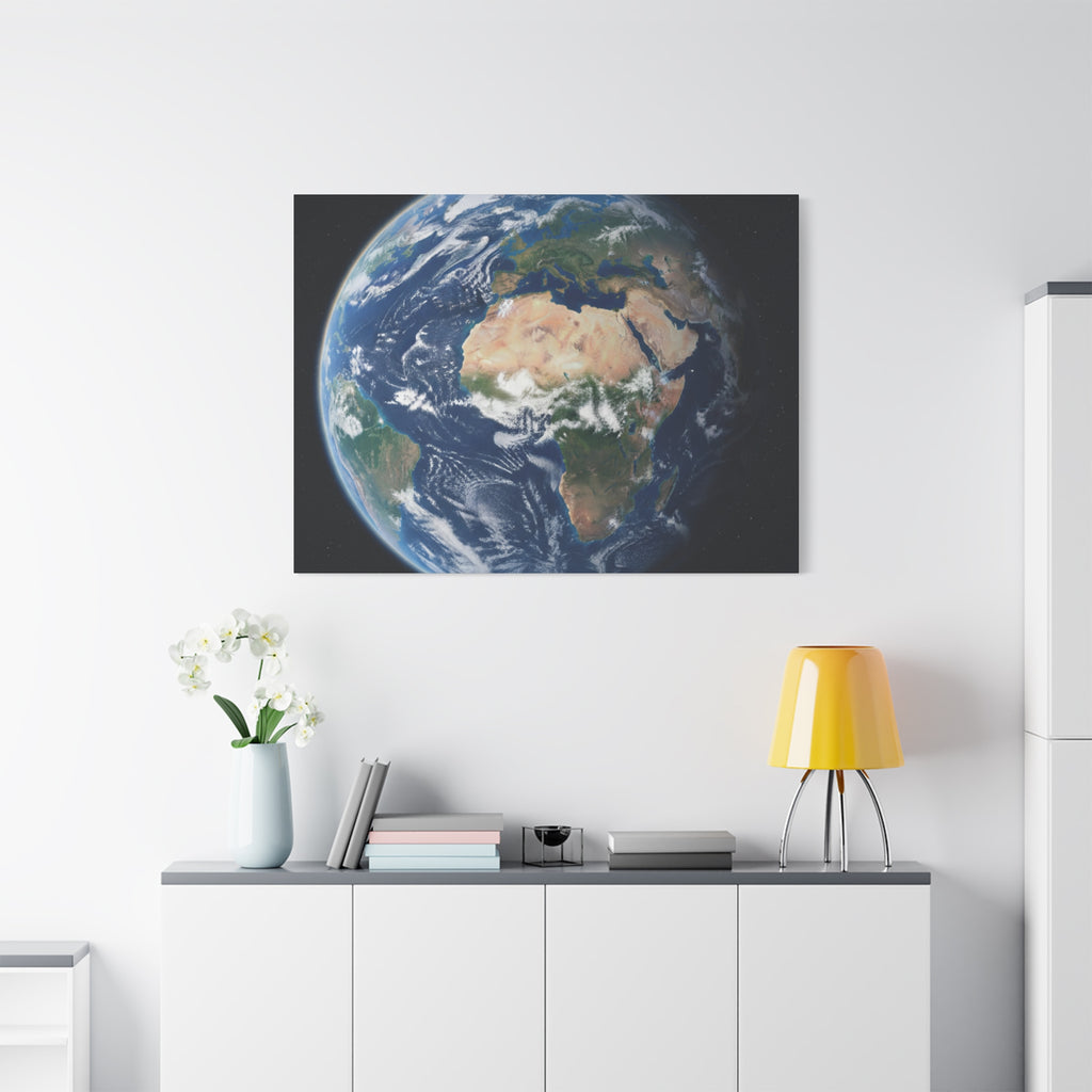 Earth from Space Stunning Image — Planet Globe Wall Art, Africa View