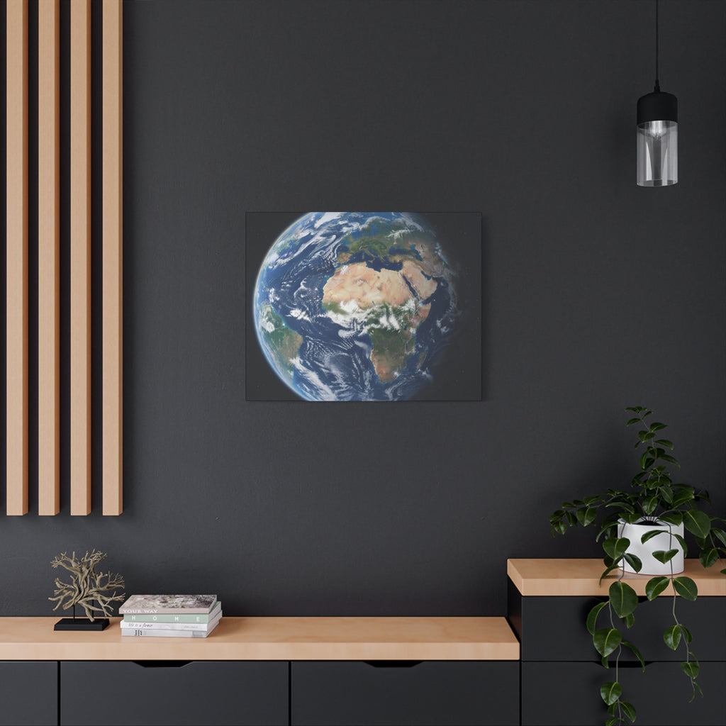 Earth from Space Stunning Image — Planet Globe Wall Art, Africa View