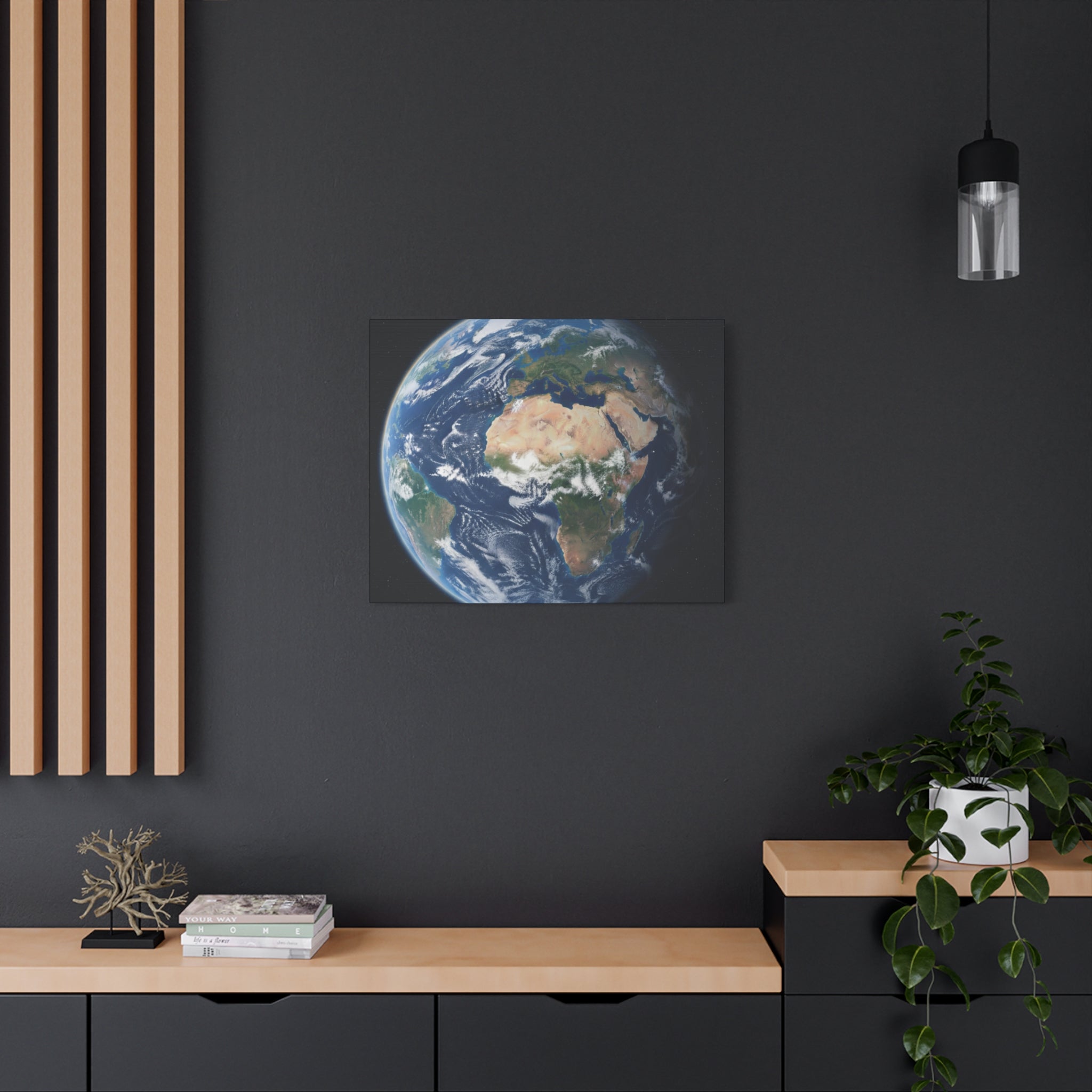 Earth from Space Stunning Image — Planet Globe Wall Art, Africa View