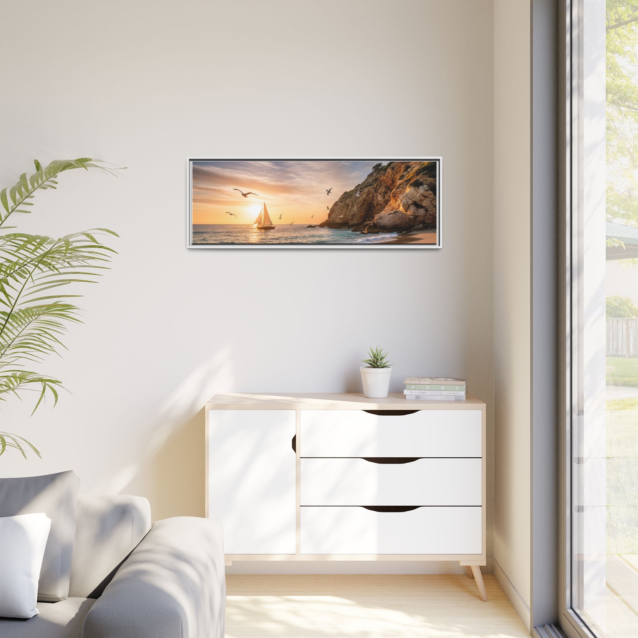 Sunset Sail Beach Landscape - Stunning Image!