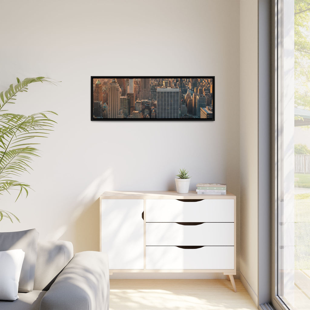 New York City Skyline at Sunset - Framed Art
