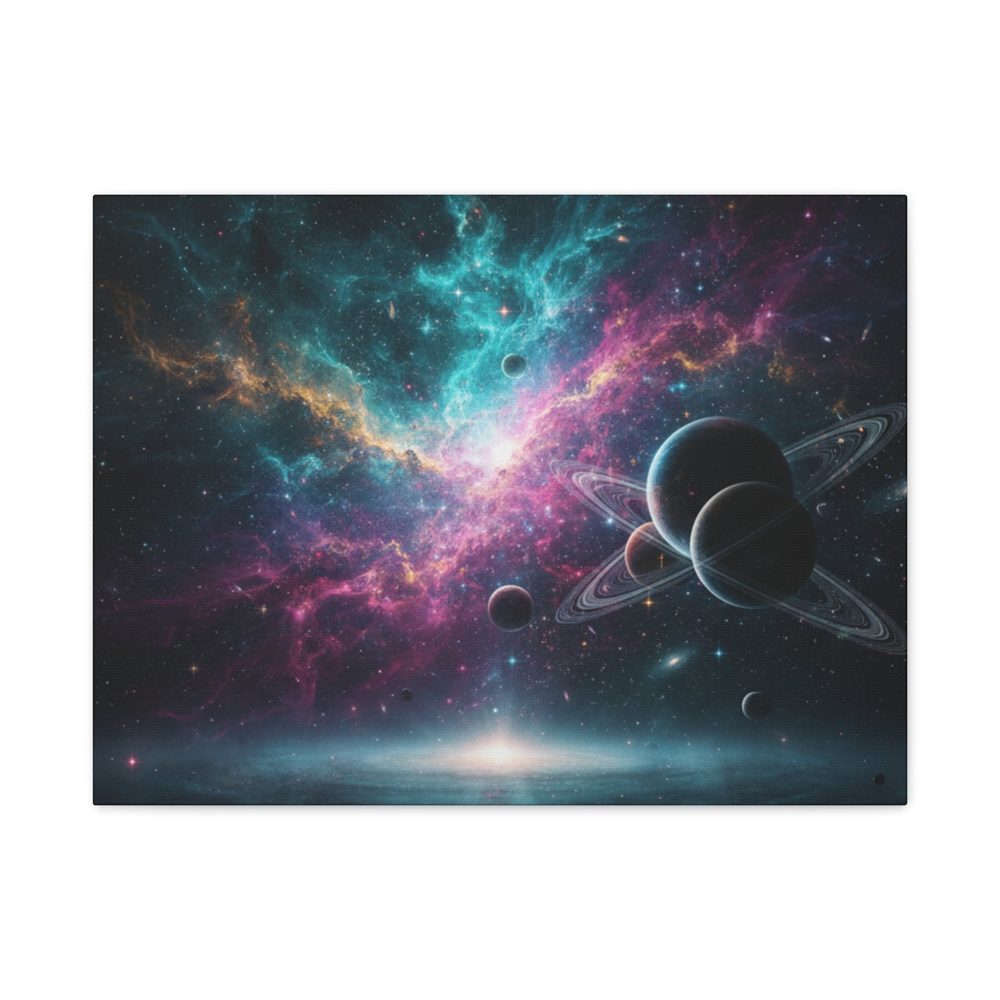 Cosmic Nebula "Stunning" Canvas Print — Galaxy Planets Wall Art
