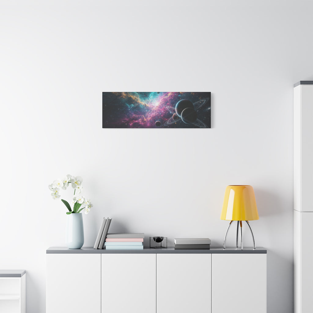 Cosmic Nebula "Stunning" Canvas Print — Galaxy Planets Wall Art