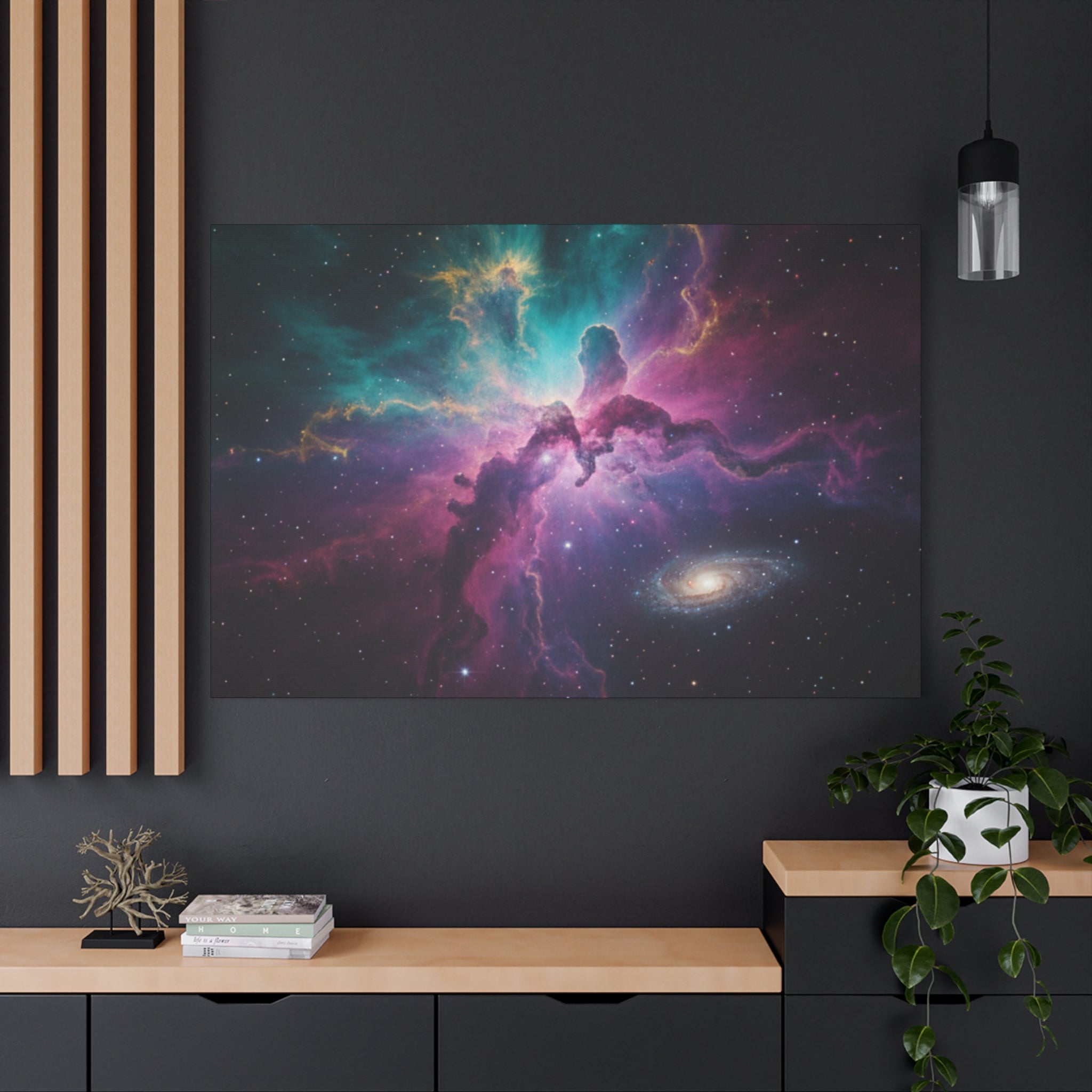 Galaxy Nebula Universe Print — Stretched Space Wall Art (1.25" Depth)
