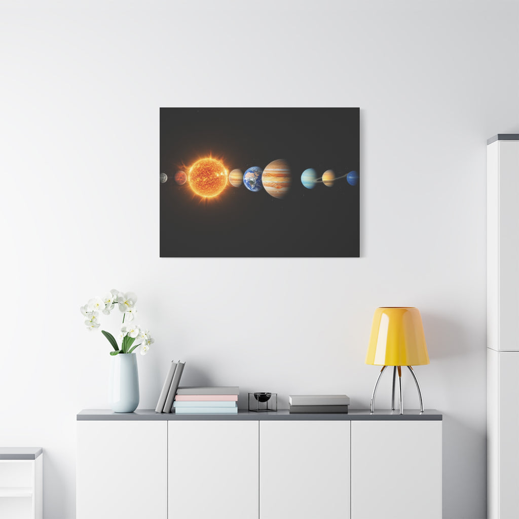 Solar System Stunning Canvas Print — Jaw-Dropping Space Wall Art