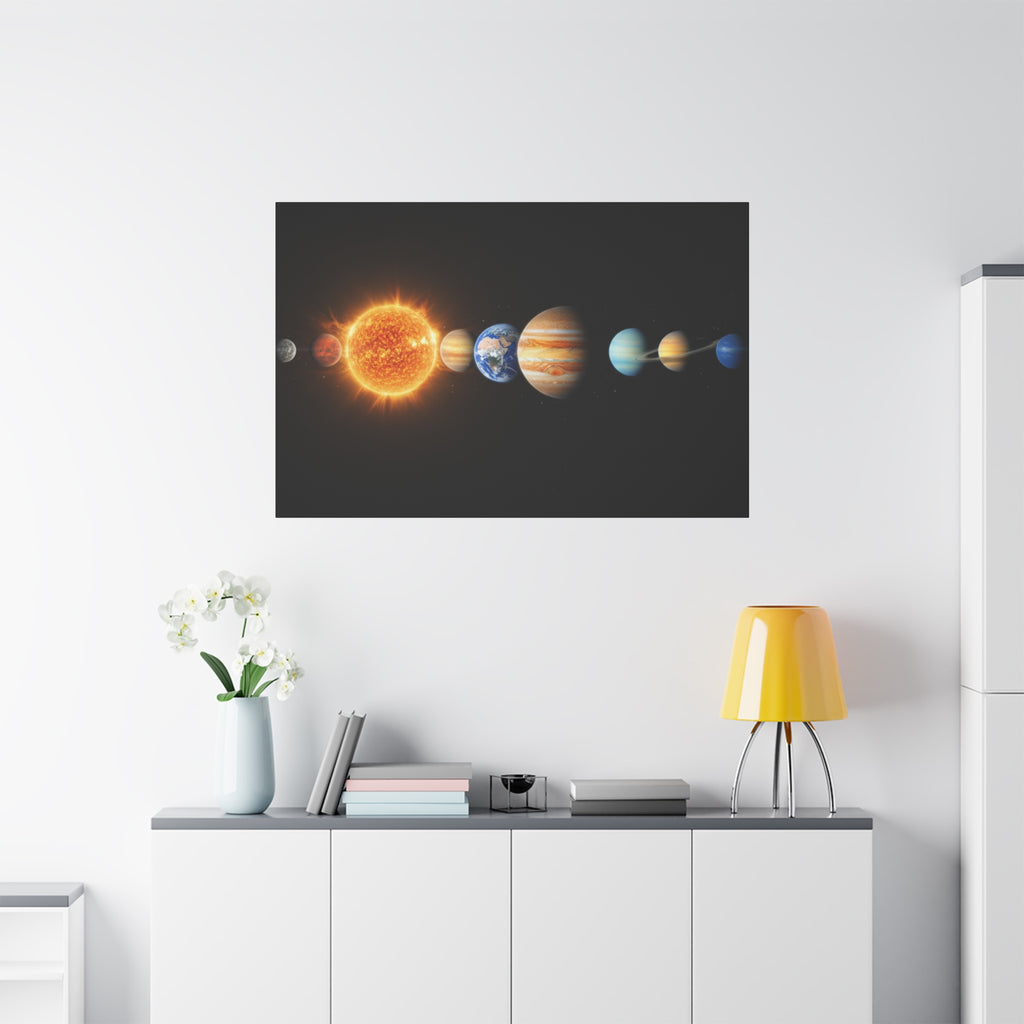 Solar System Stunning Canvas Print — Jaw-Dropping Space Wall Art