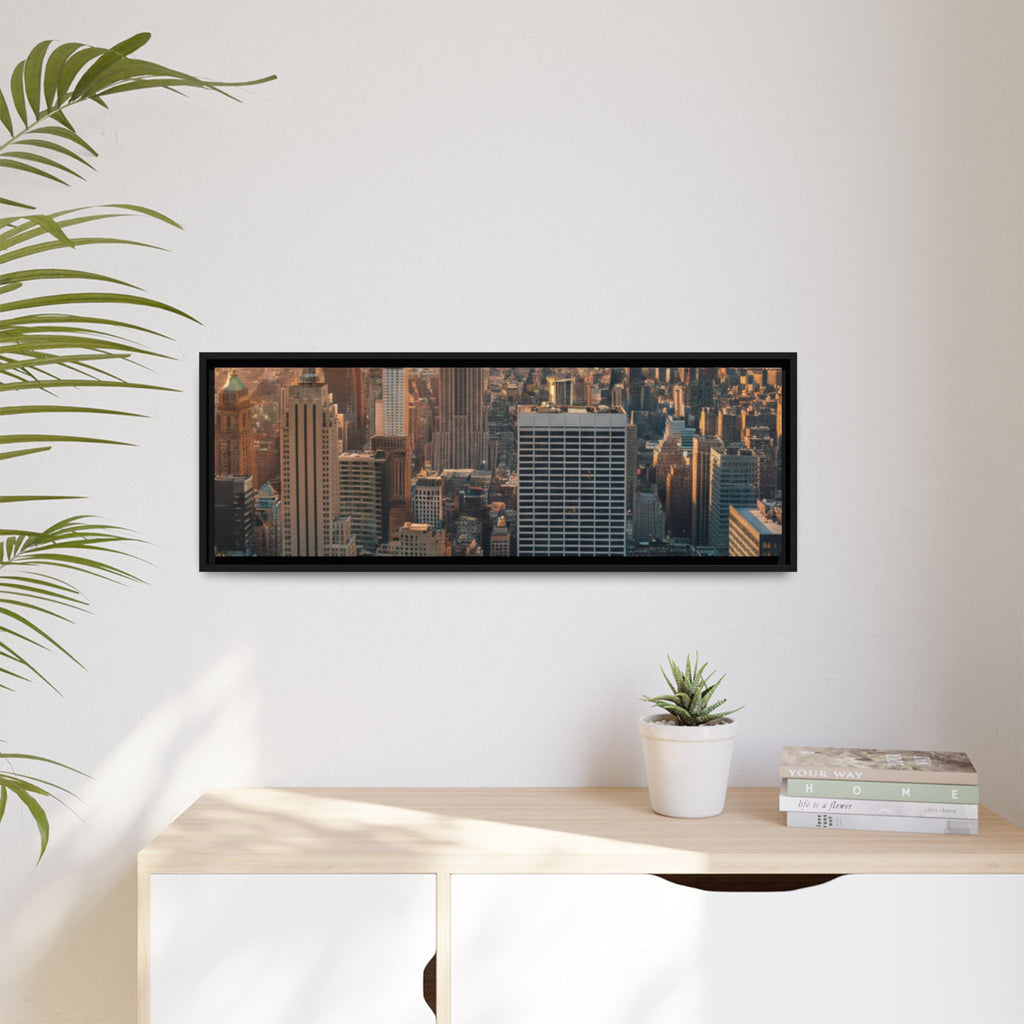 New York City Skyline at Sunset - Framed Art
