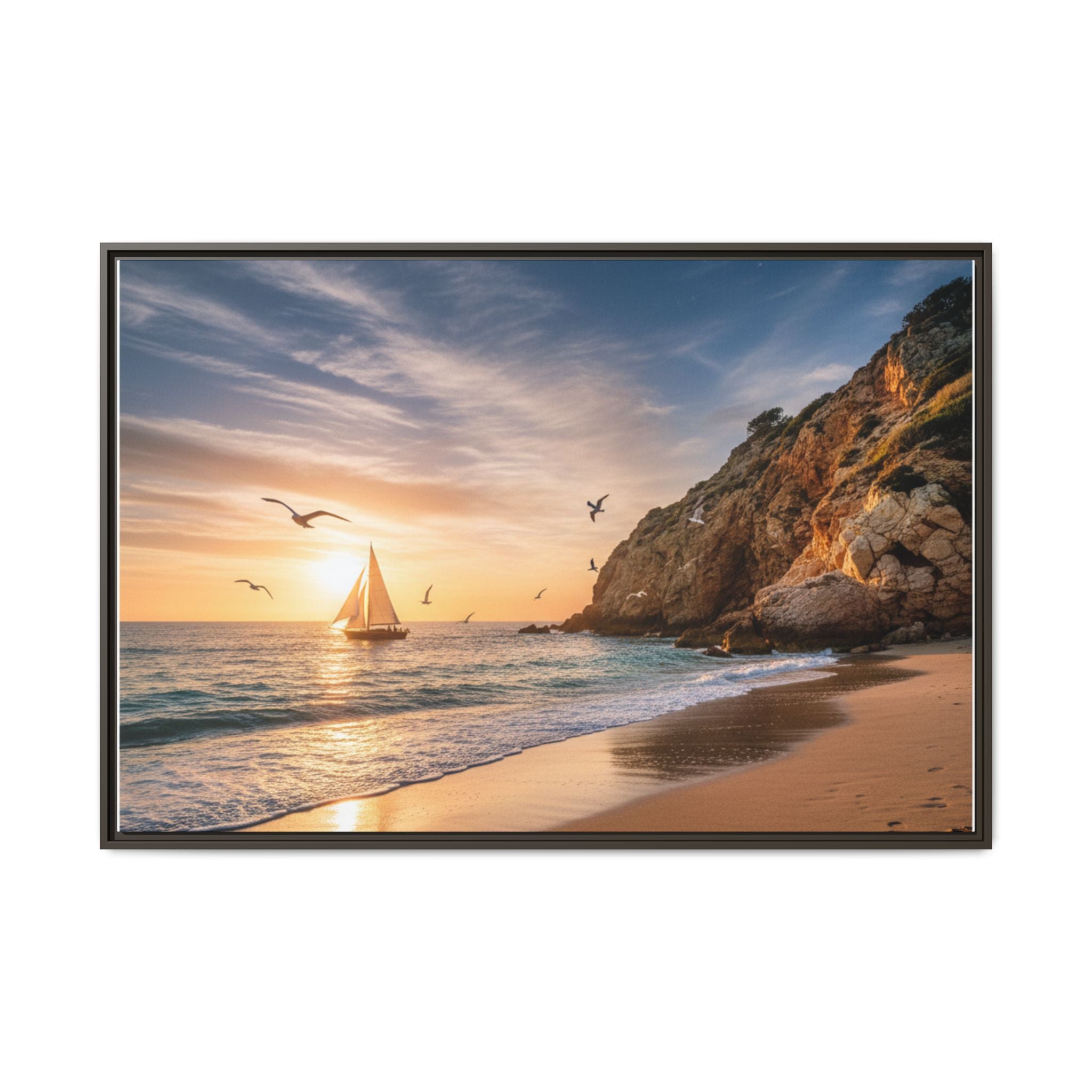 Sunset Sail Beach Landscape - Stunning Image!