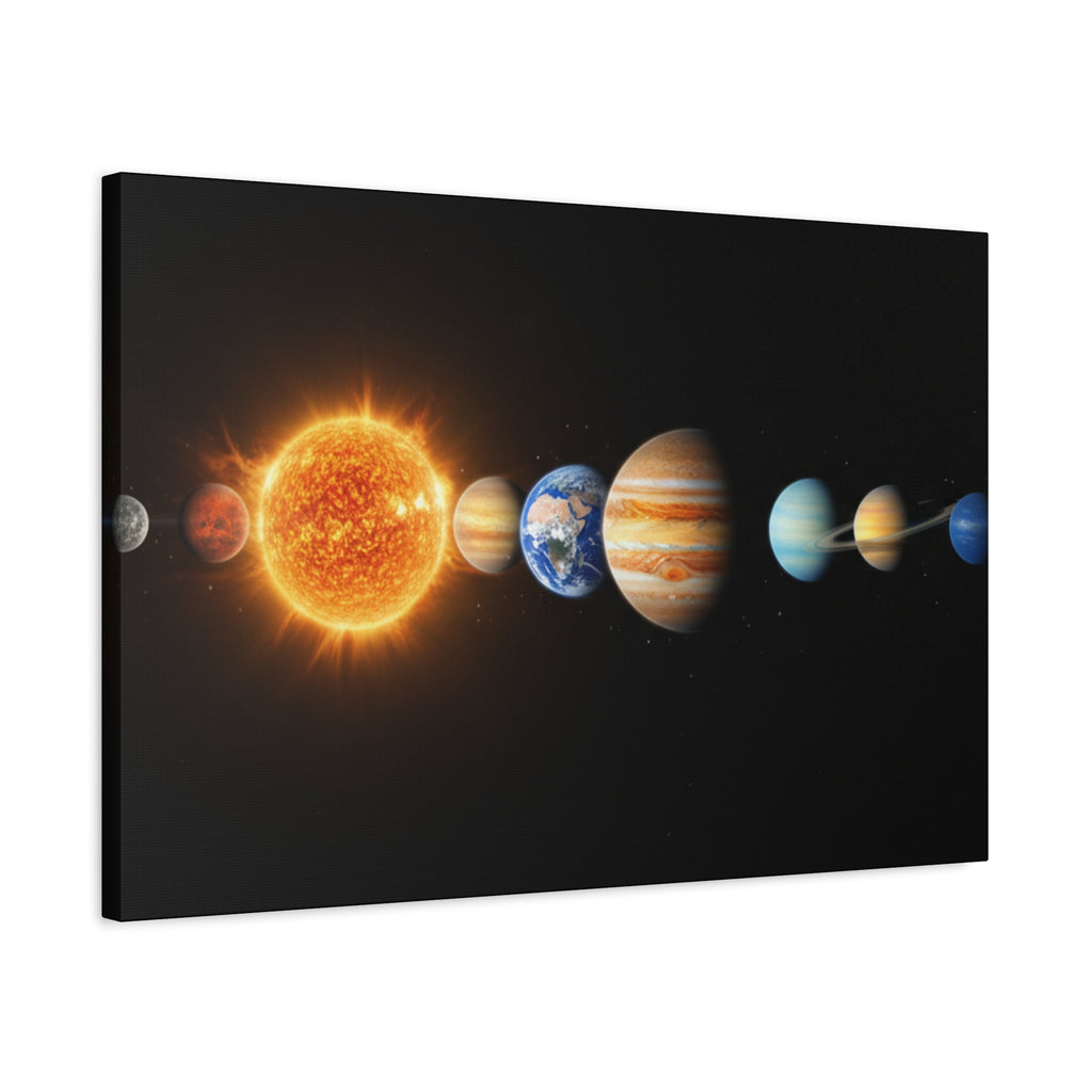 Solar System Stunning Canvas Print — Jaw-Dropping Space Wall Art