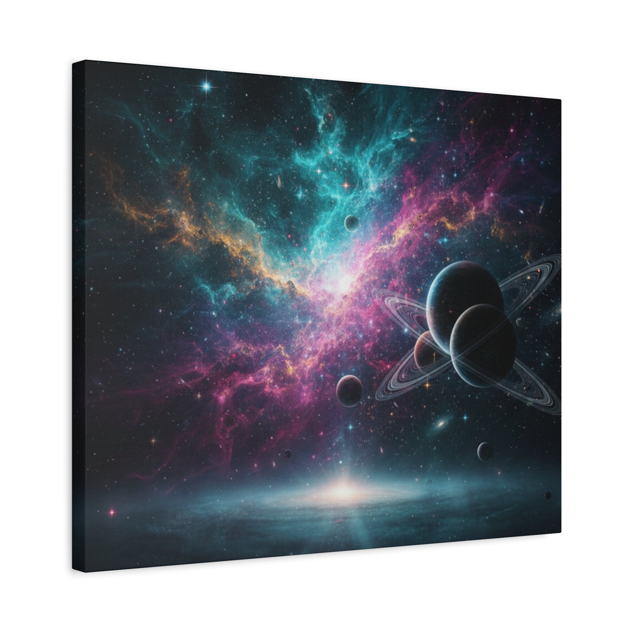 Cosmic Nebula "Stunning" Canvas Print — Galaxy Planets Wall Art