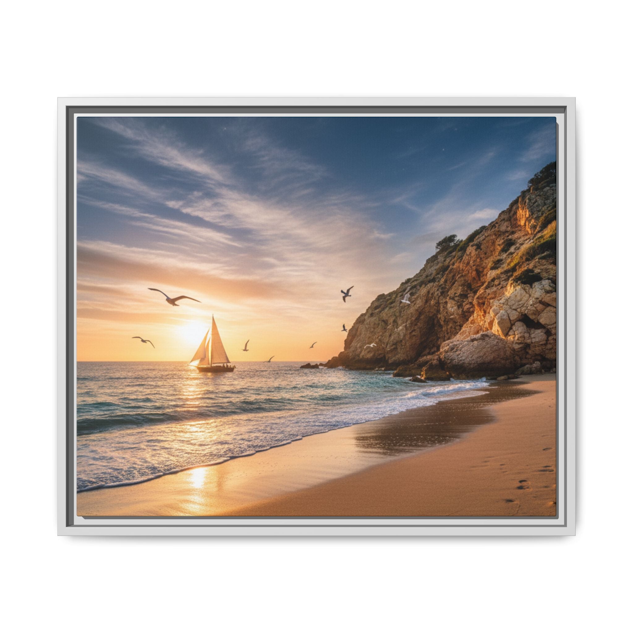 Sunset Sail Beach Landscape - Stunning Image!