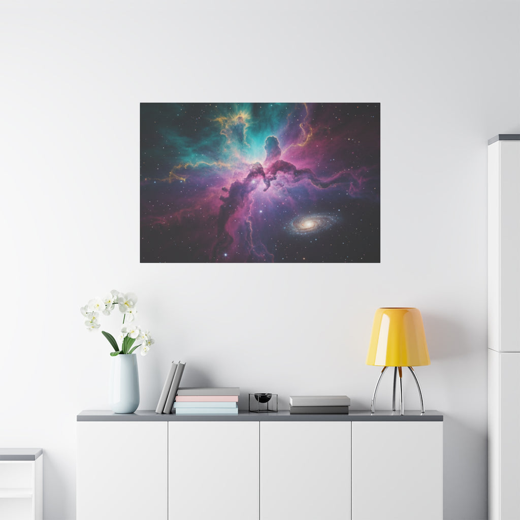Galaxy Nebula Universe Print — Stretched Space Wall Art (1.25" Depth)