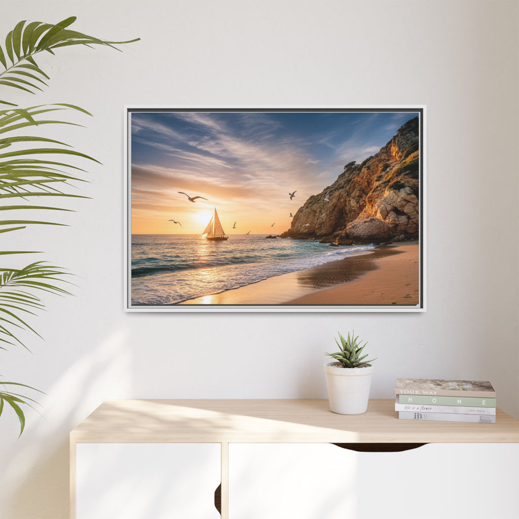 Sunset Sail Beach Landscape - Stunning Image!