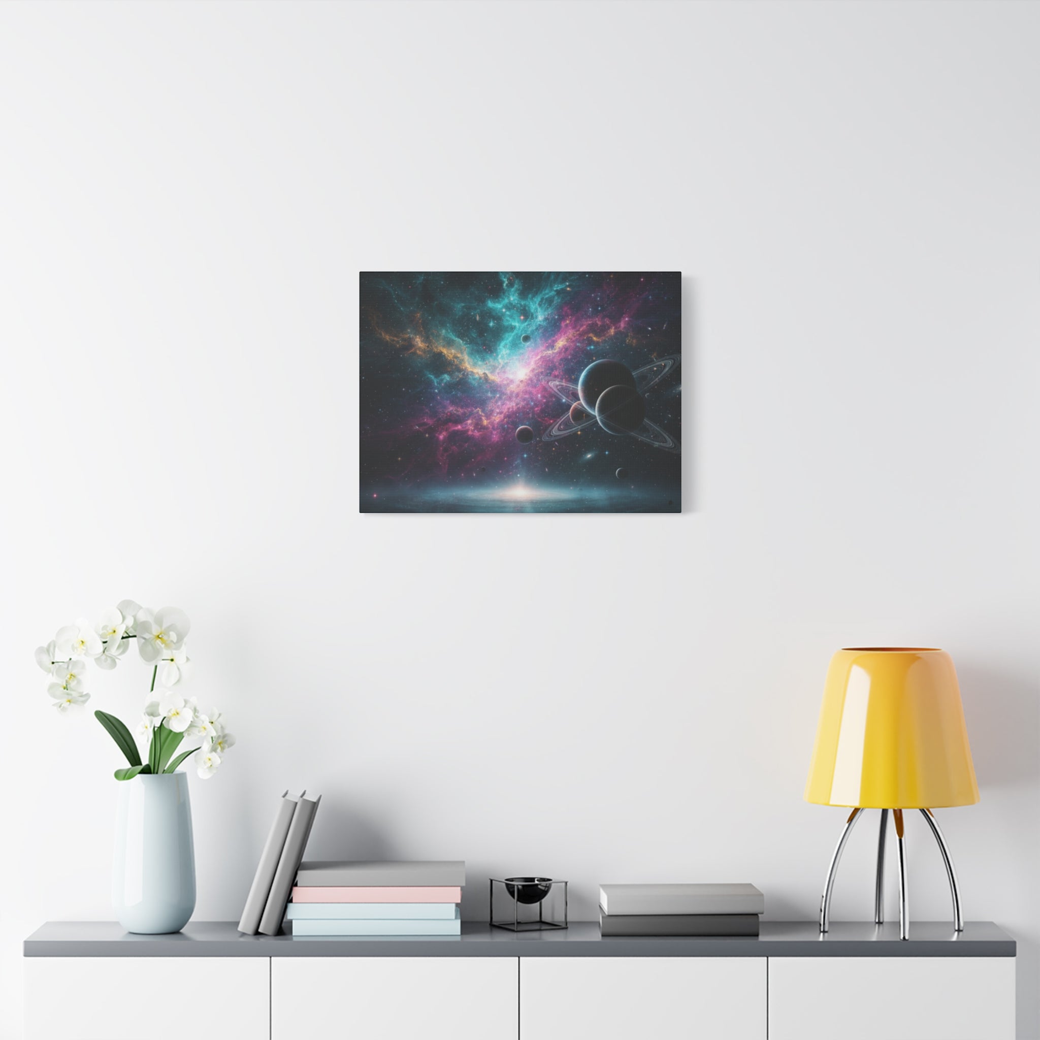 Cosmic Nebula "Stunning" Canvas Print — Galaxy Planets Wall Art
