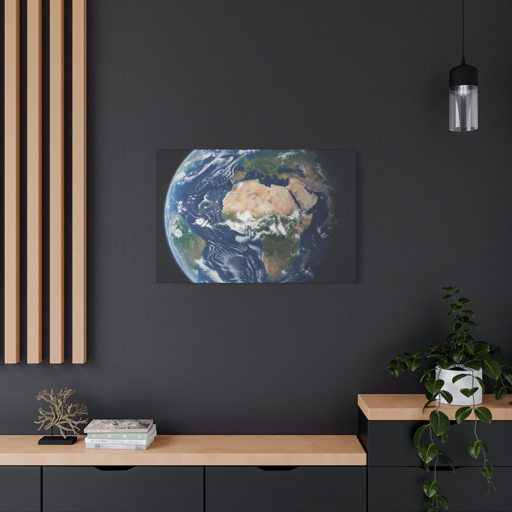 Earth from Space Stunning Image — Planet Globe Wall Art, Africa View