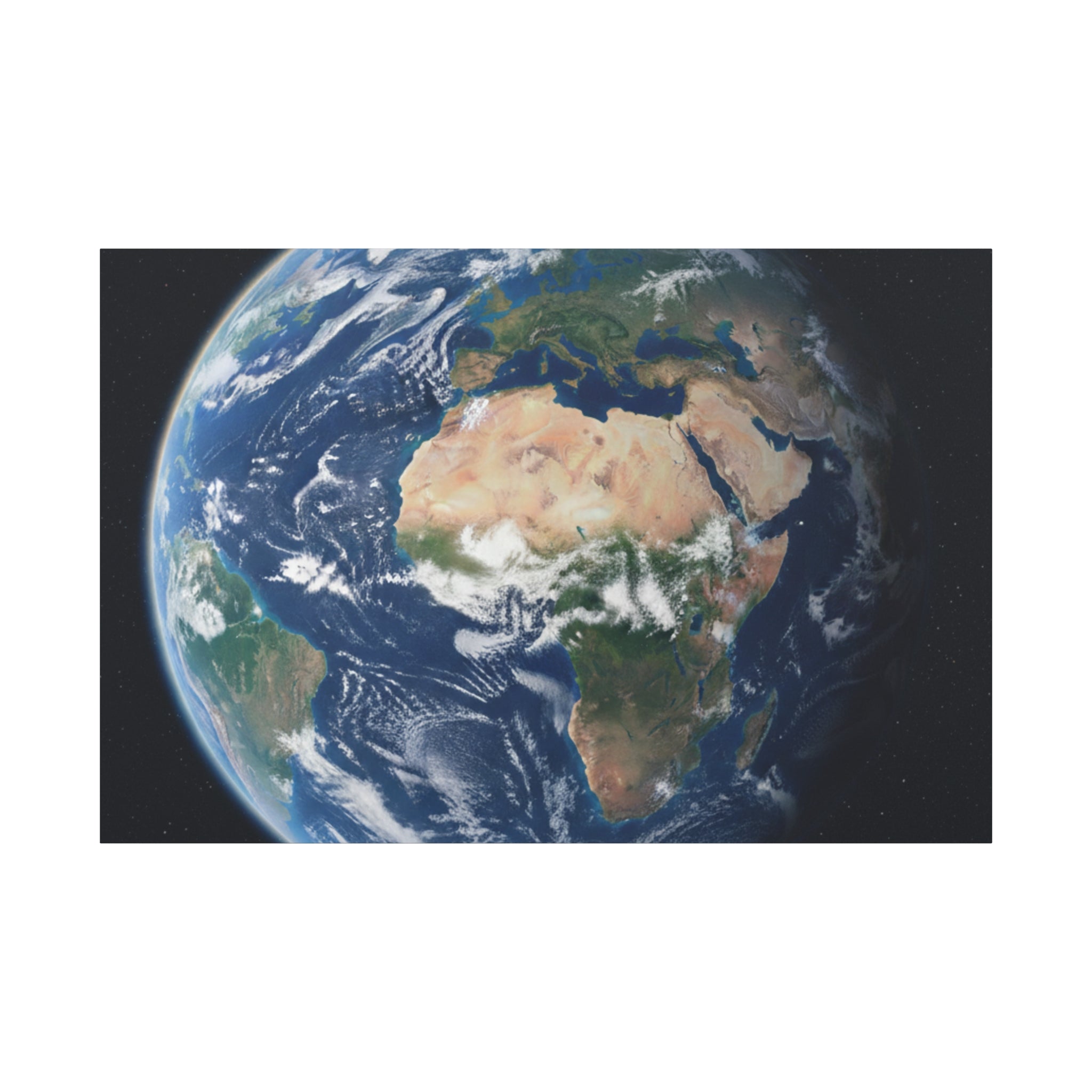 Earth from Space Stunning Image — Planet Globe Wall Art, Africa View