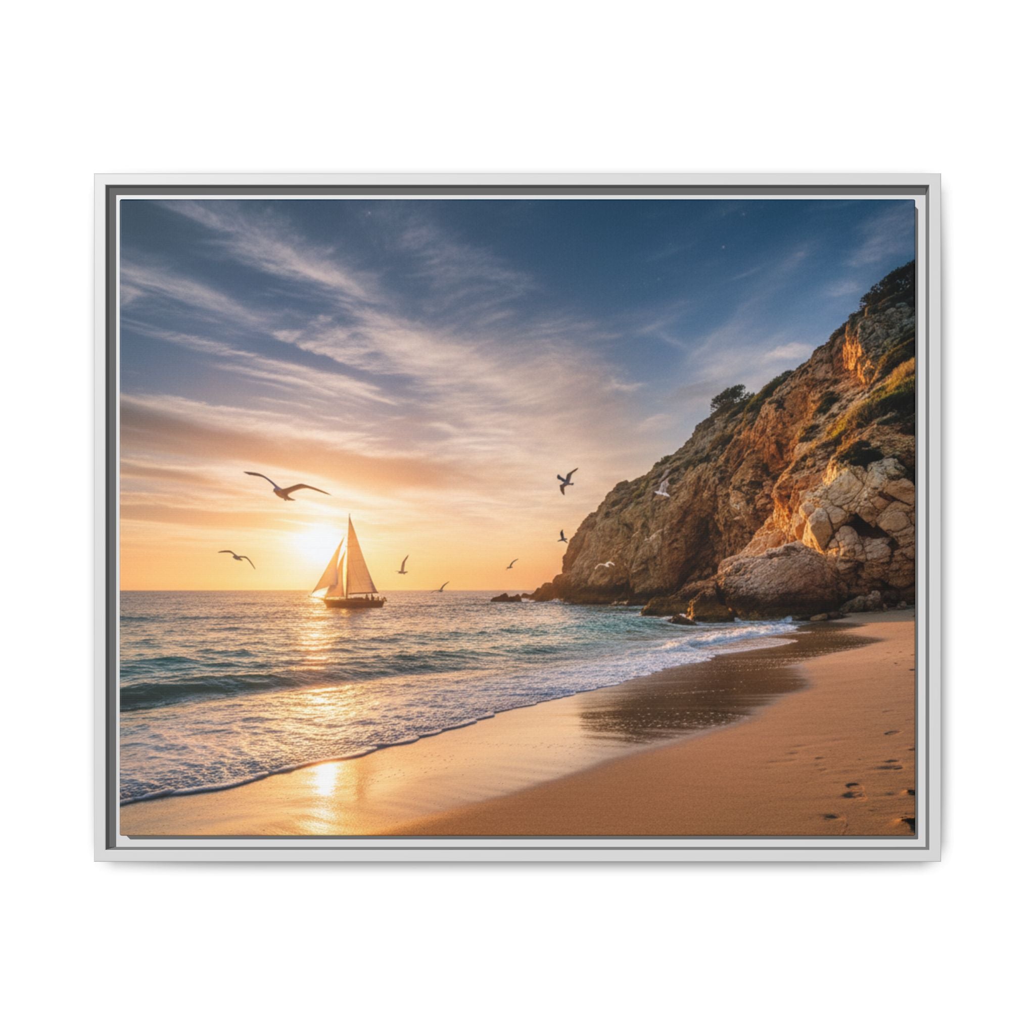 Sunset Sail Beach Landscape - Stunning Image!