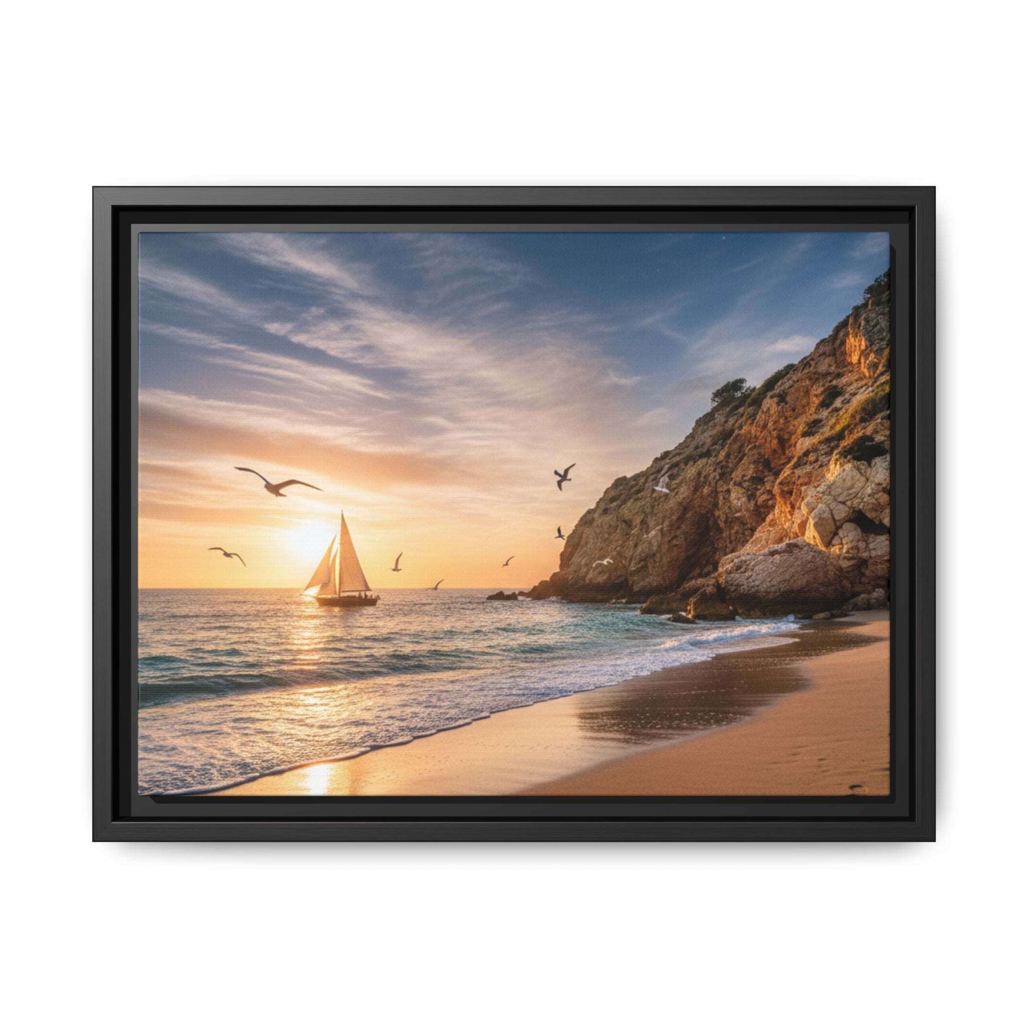 Sunset Sail Beach Landscape - Stunning Image!