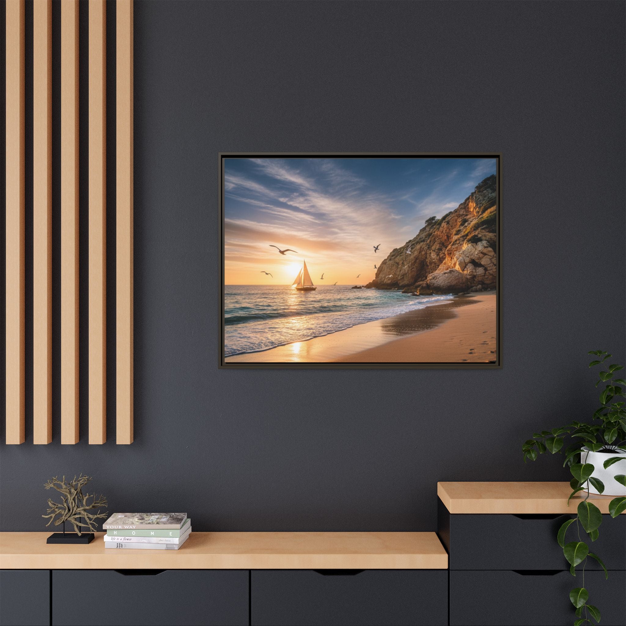 Sunset Sail Beach Landscape - Stunning Image!