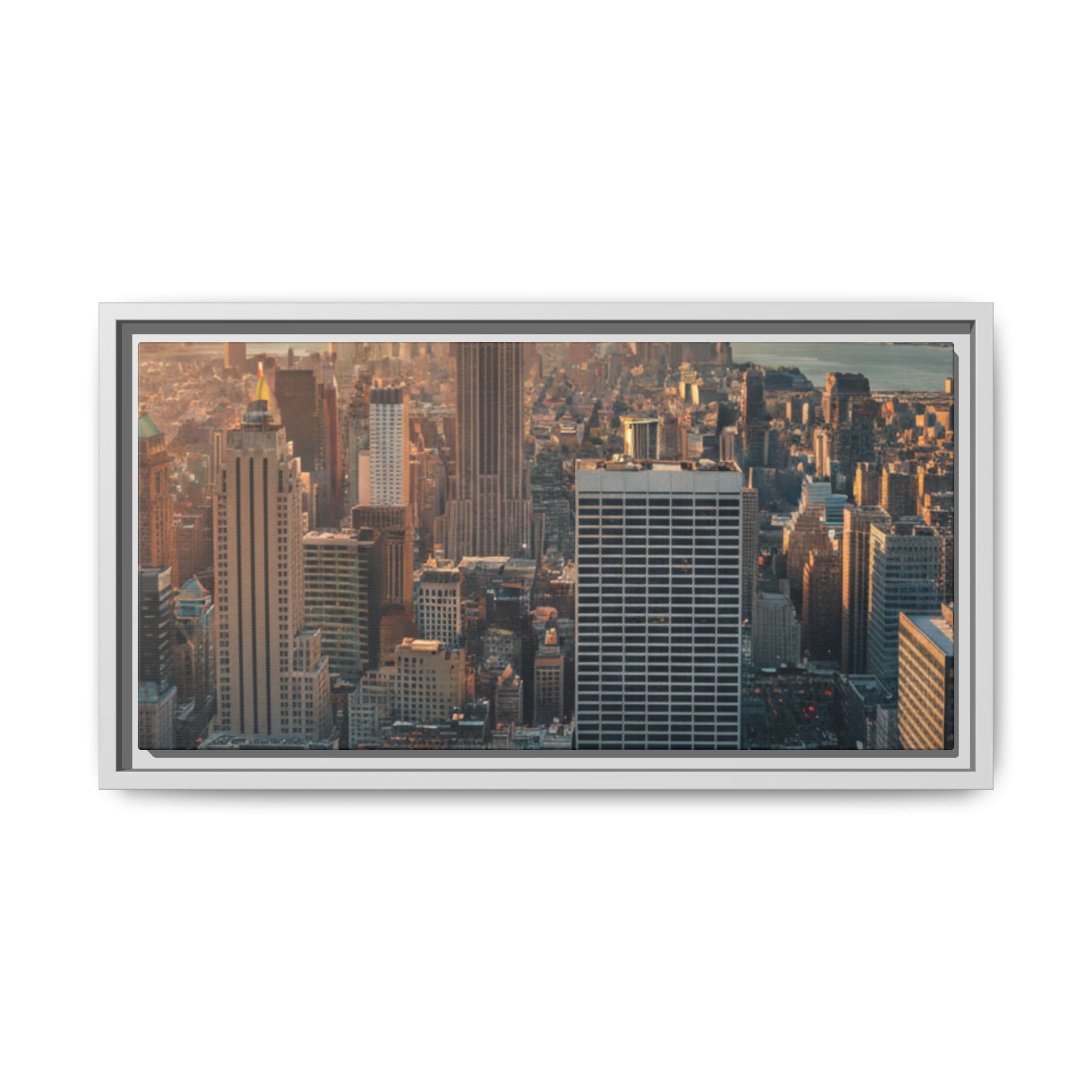 New York City Skyline at Sunset - Framed Art