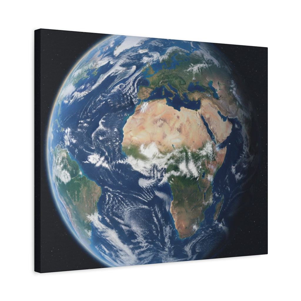 Earth from Space Stunning Image — Planet Globe Wall Art, Africa View