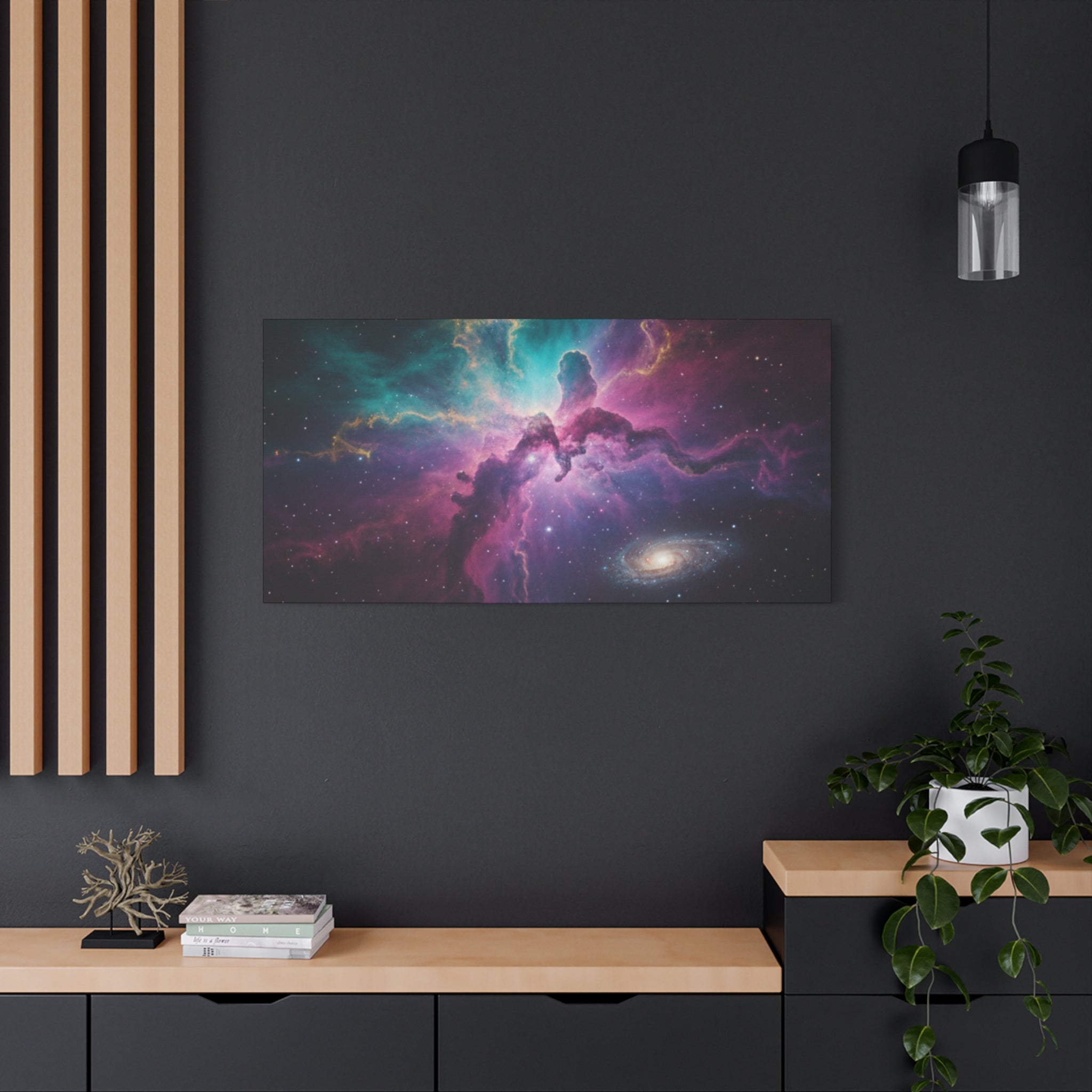 Galaxy Nebula Universe Print — Stretched Space Wall Art (1.25" Depth)