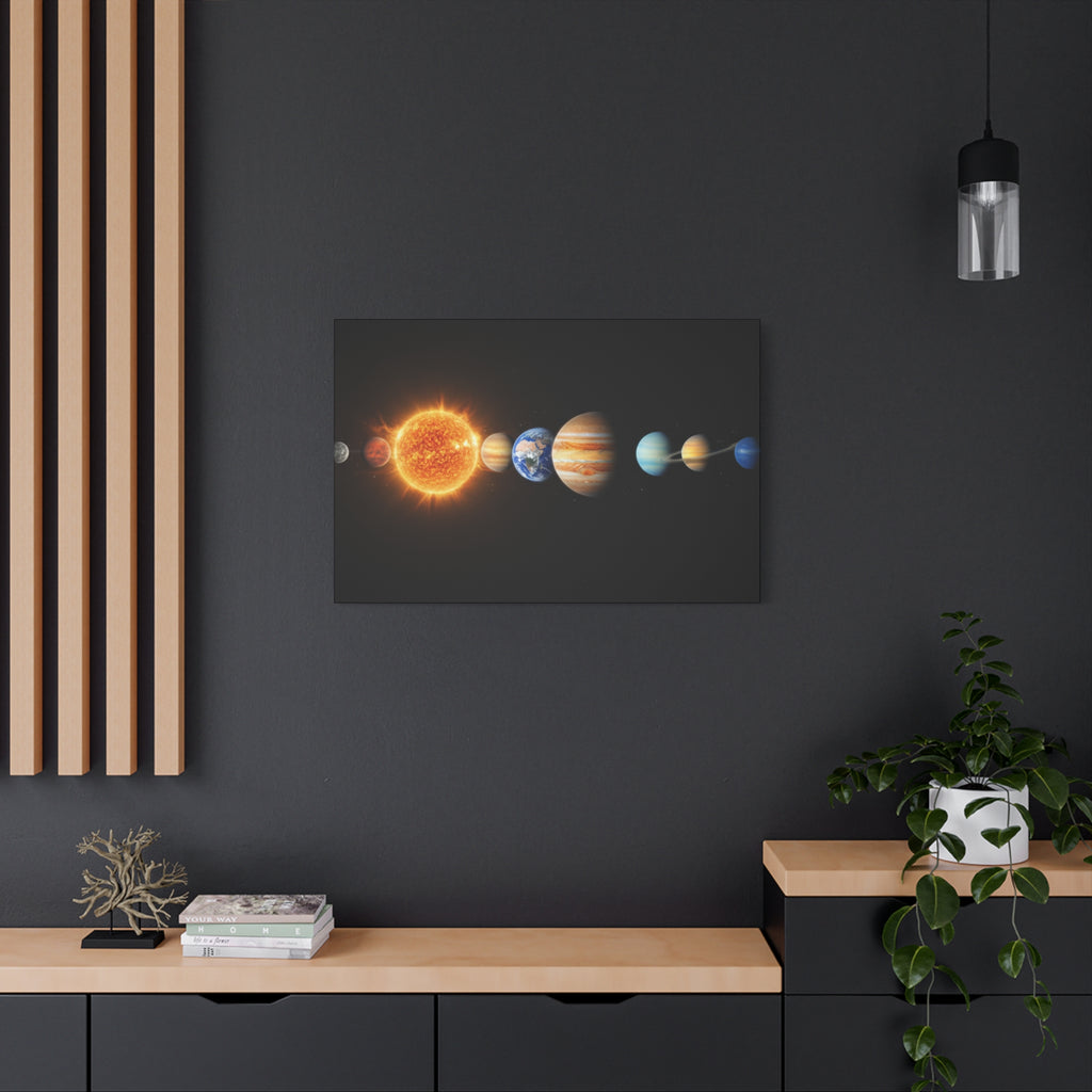 Solar System Stunning Canvas Print — Jaw-Dropping Space Wall Art