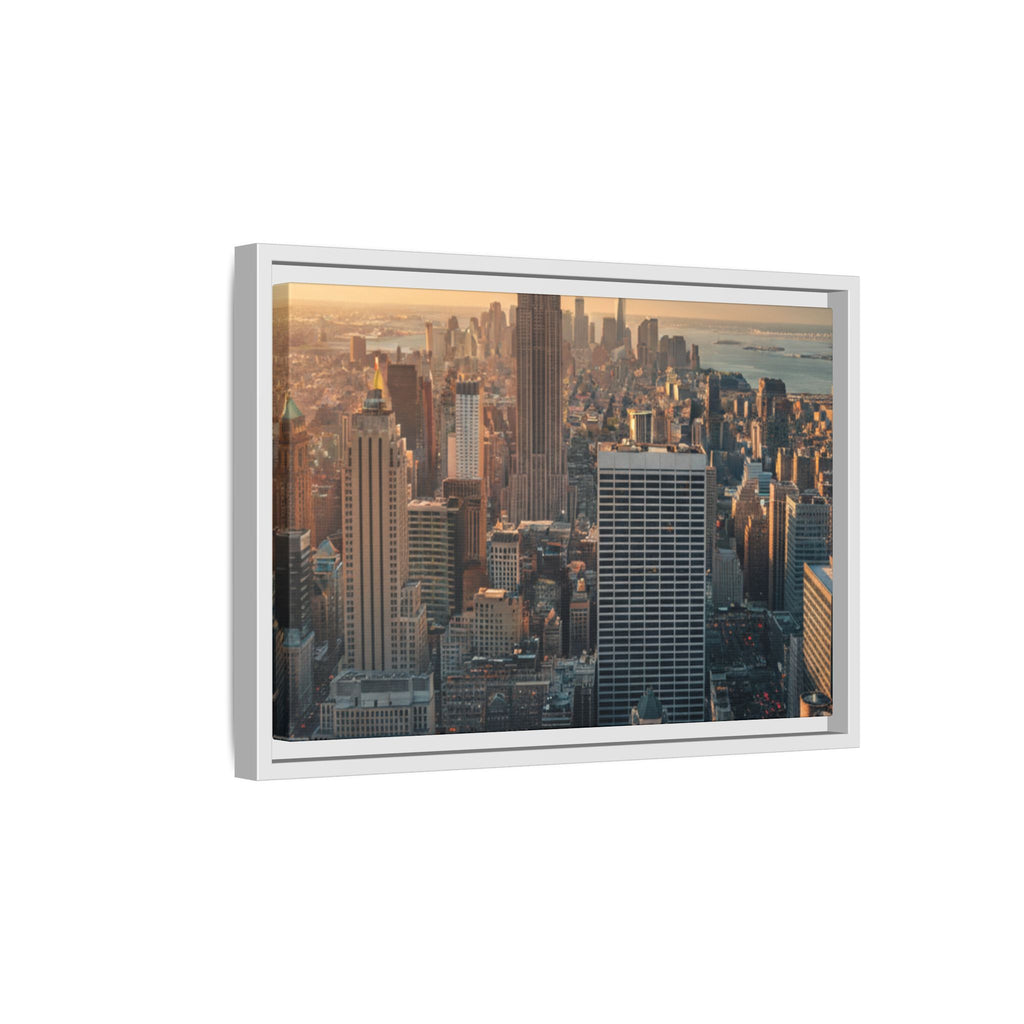 New York City Skyline at Sunset - Framed Art