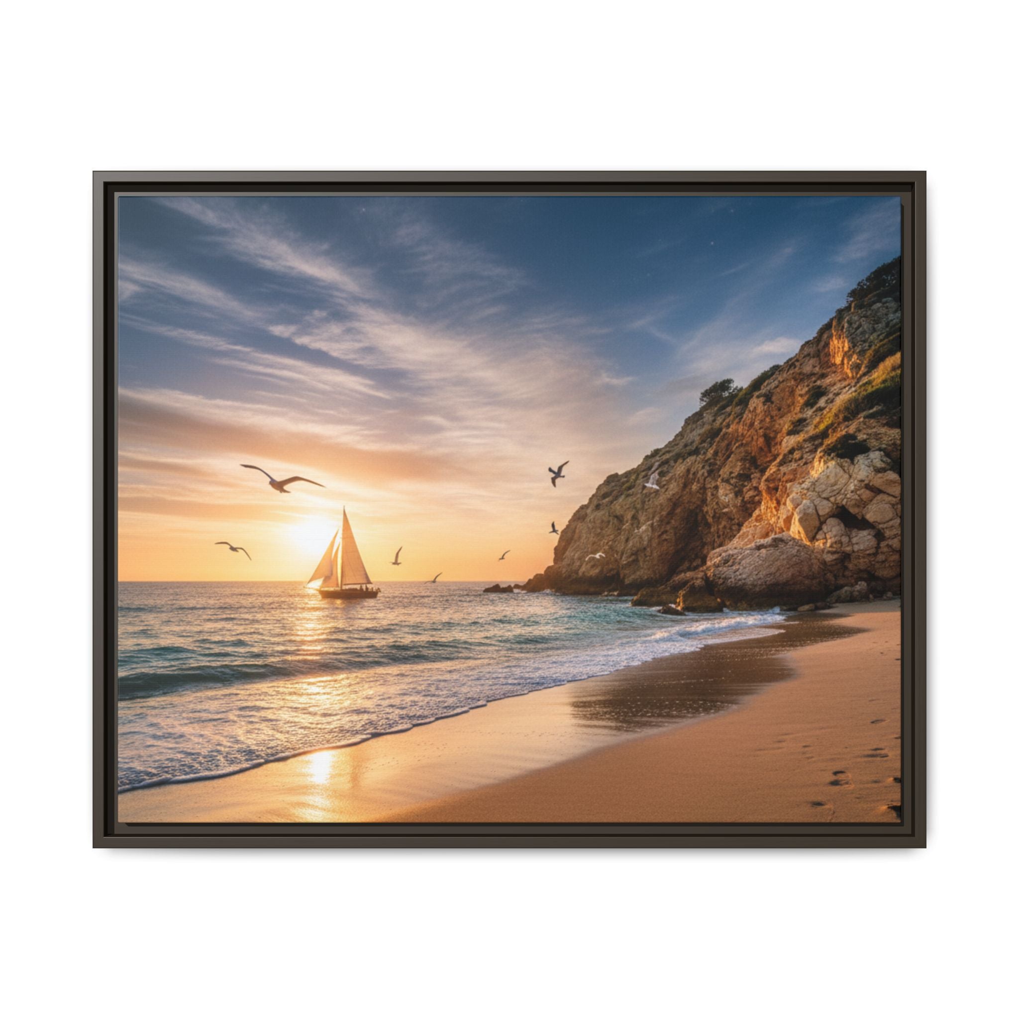 Sunset Sail Beach Landscape - Stunning Image!