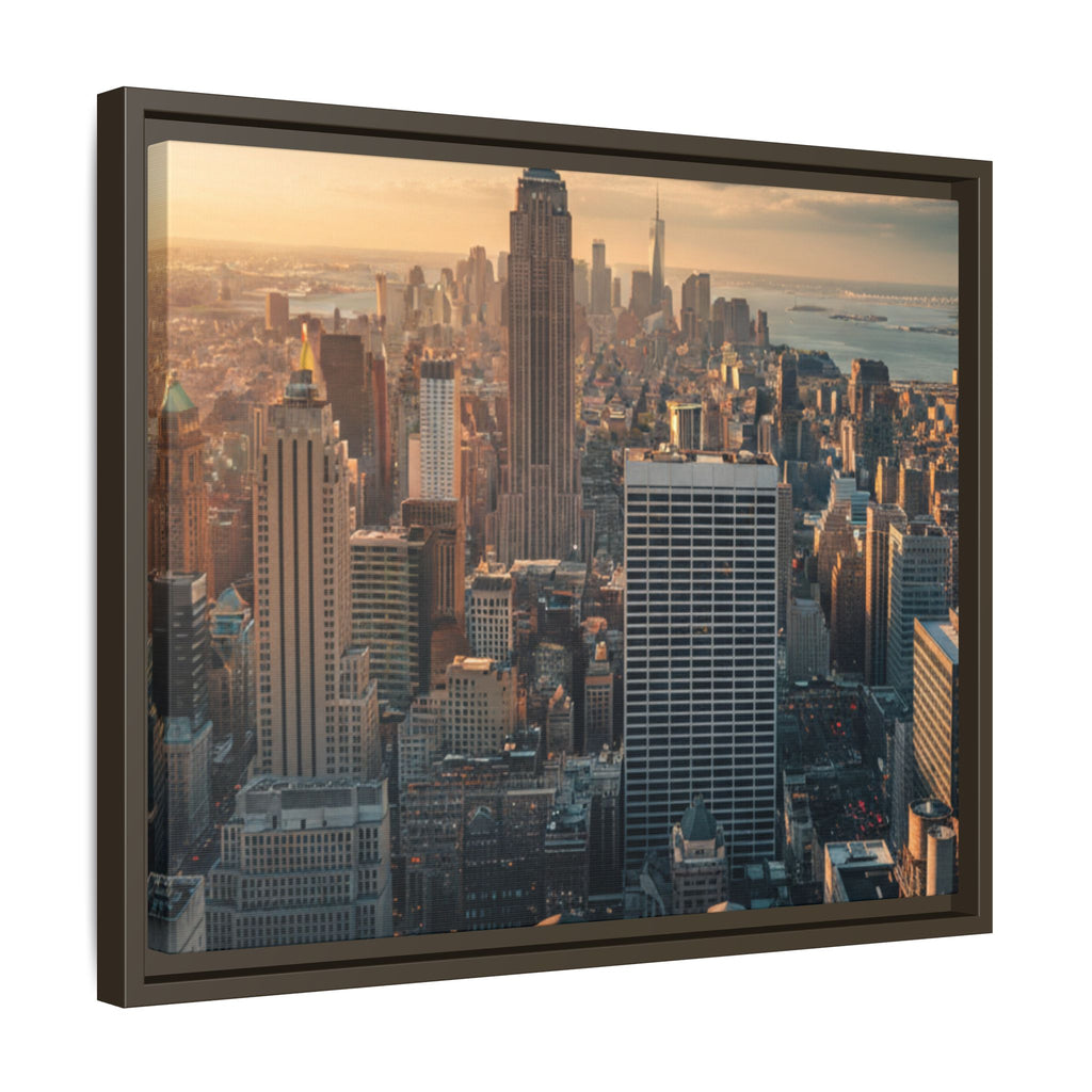 New York City Skyline at Sunset - Framed Art