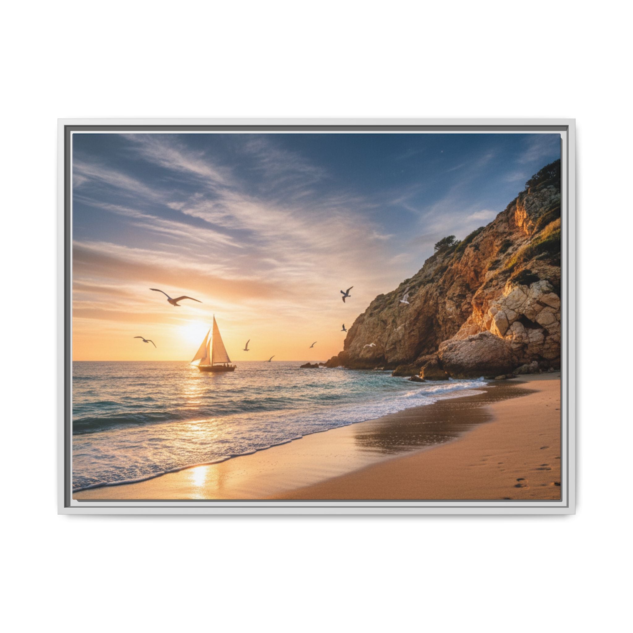 Sunset Sail Beach Landscape - Stunning Image!
