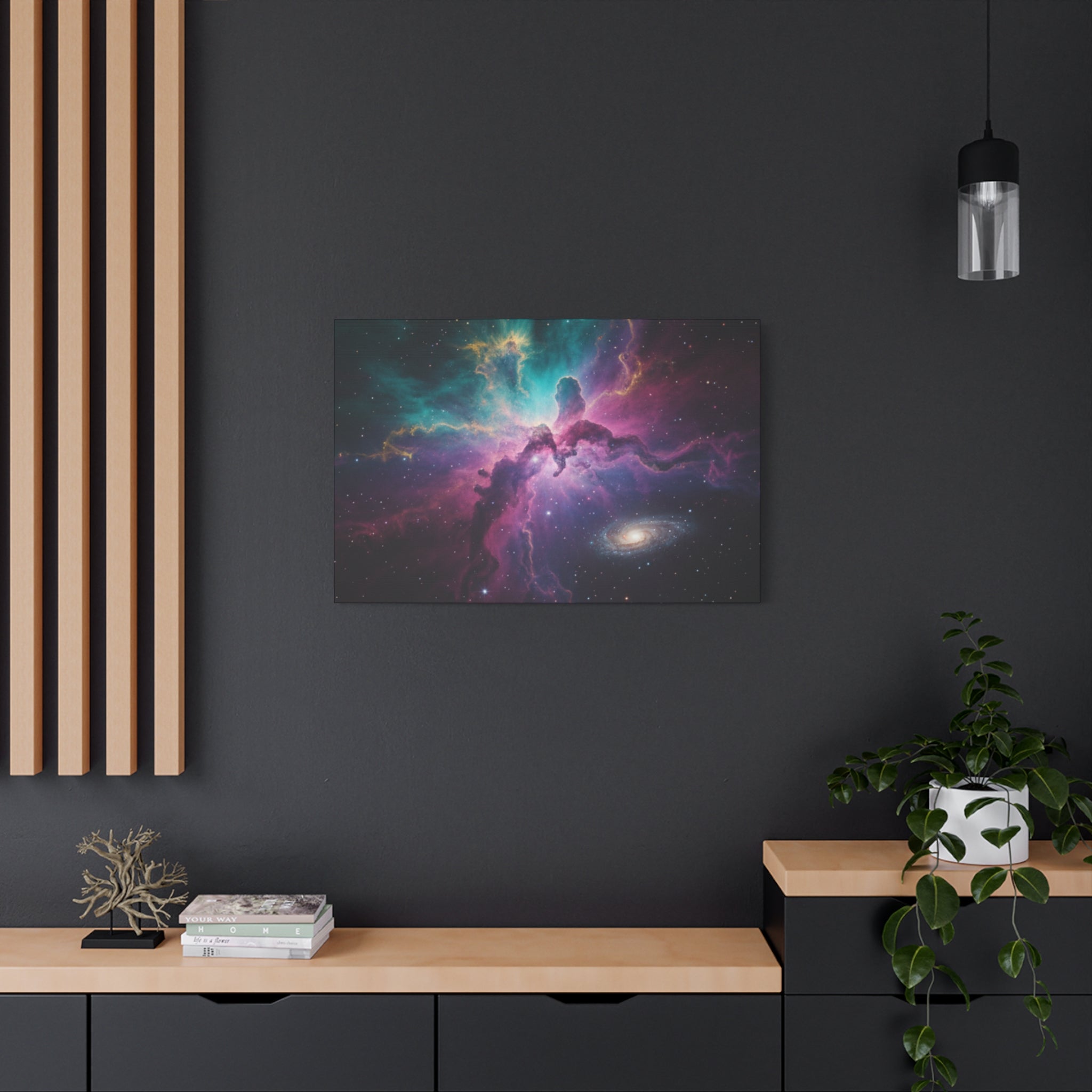 Galaxy Nebula Universe Print — Stretched Space Wall Art (1.25" Depth)
