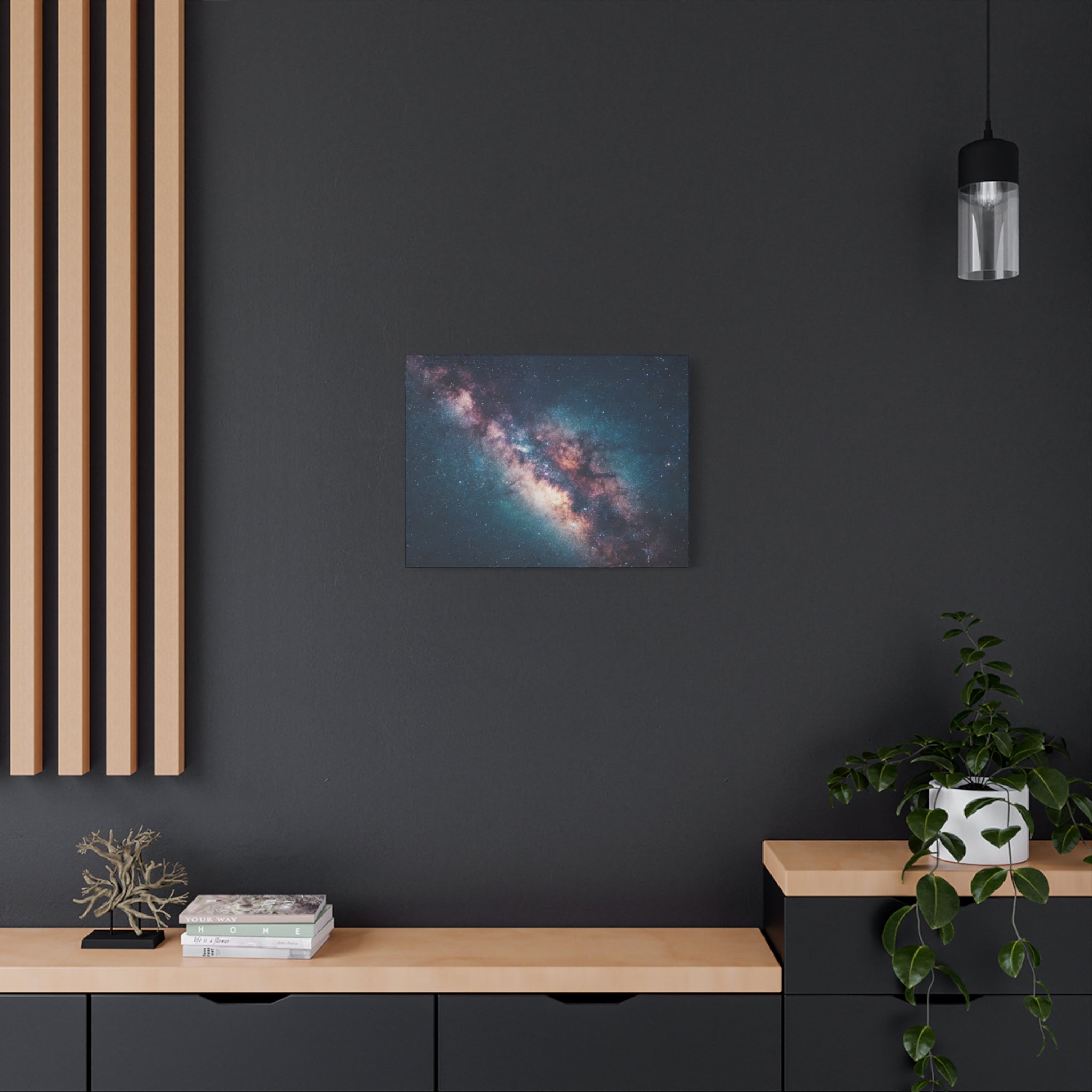 Milky Way Galaxy Canvas Wall Art — Stretched Space Photography Print