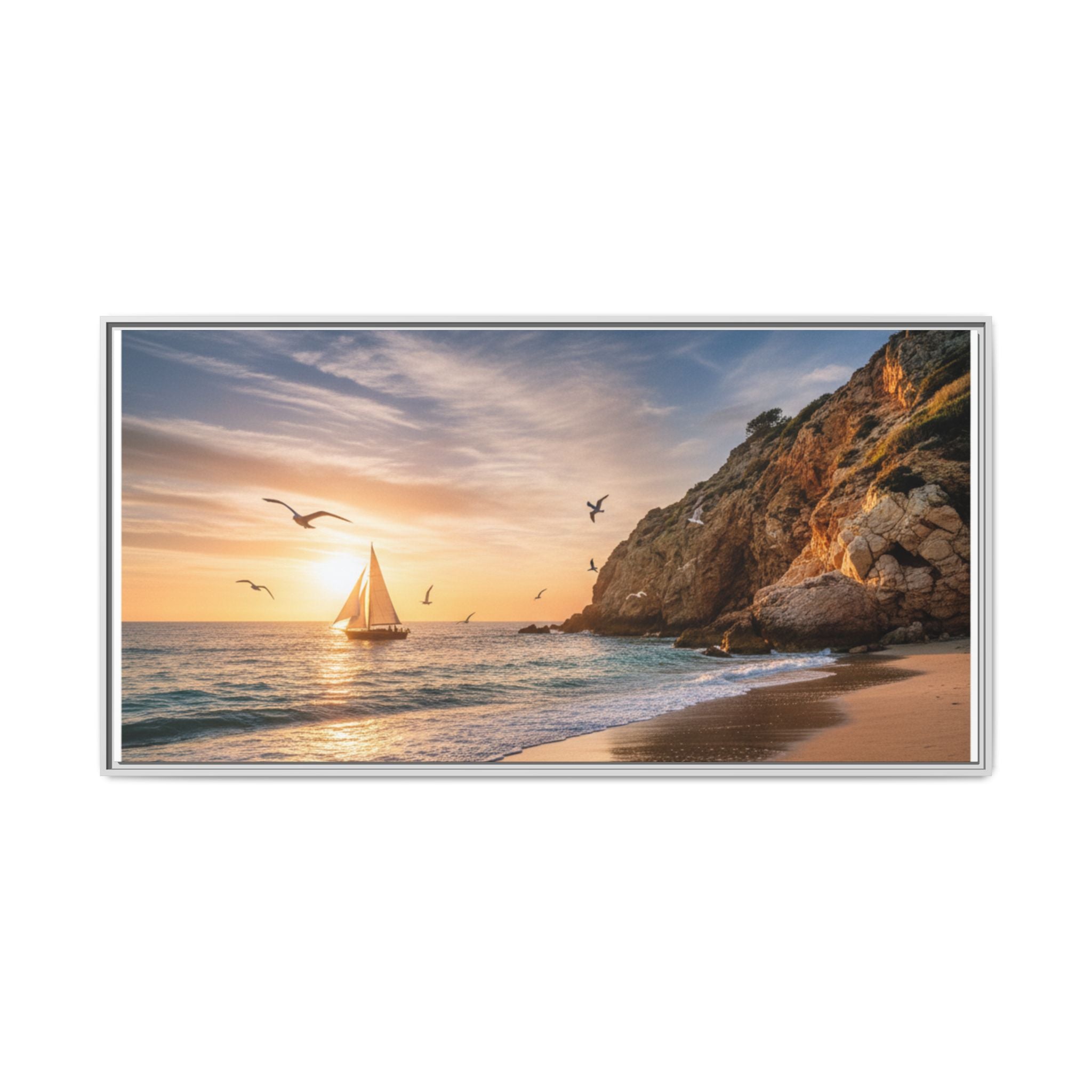 Sunset Sail Beach Landscape - Stunning Image!