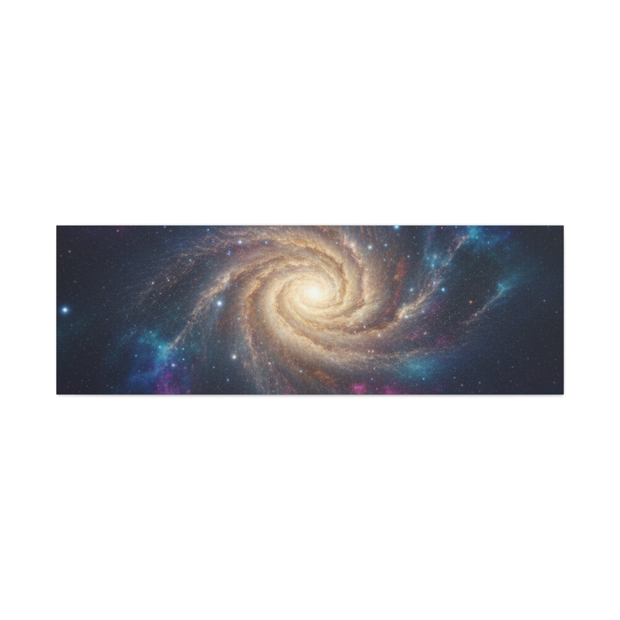 Spiral Galaxy Matte Canvas Wall Art – Stretched Space Nebula Print