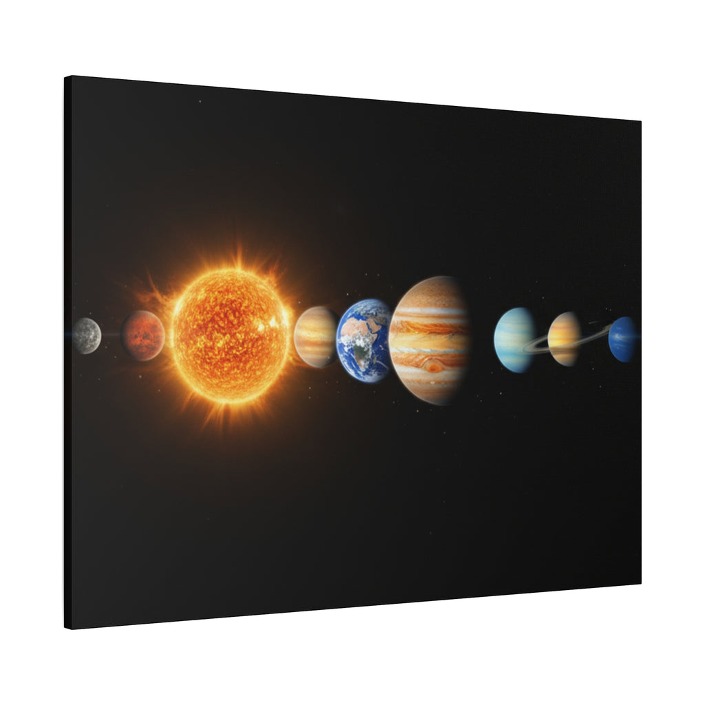 Solar System Stunning Canvas Print — Jaw-Dropping Space Wall Art