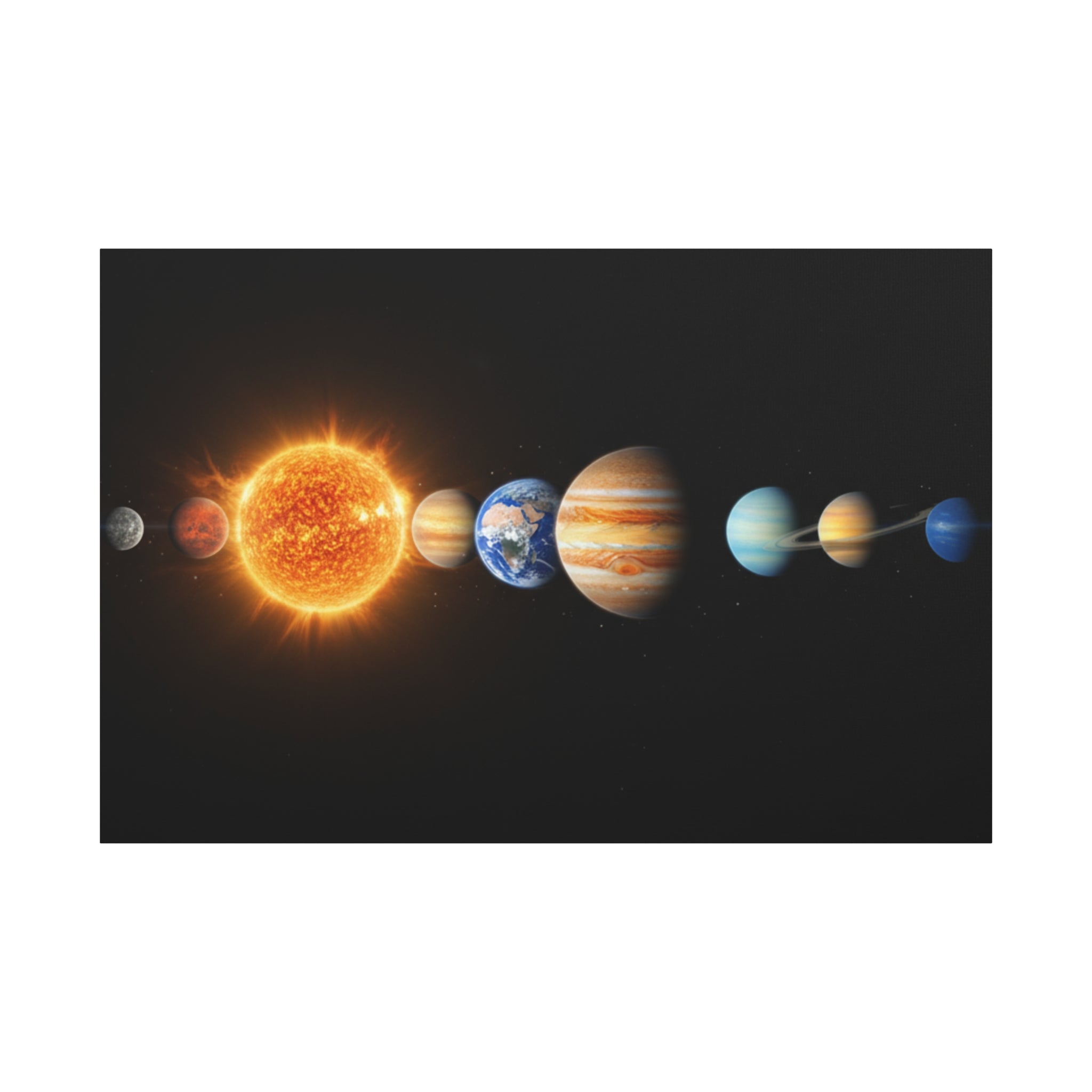 Solar System Stunning Canvas Print — Jaw-Dropping Space Wall Art