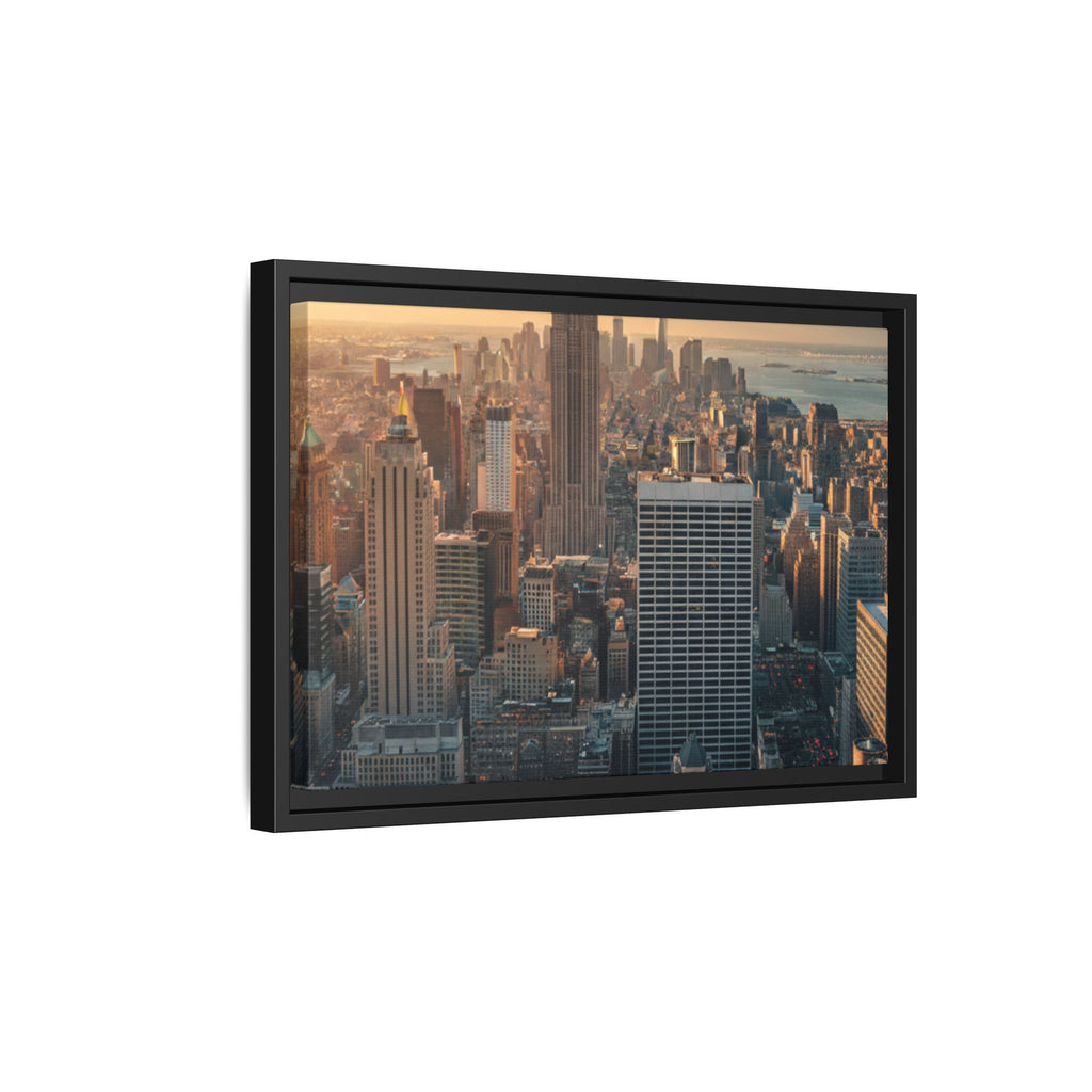 New York City Skyline at Sunset - Framed Art