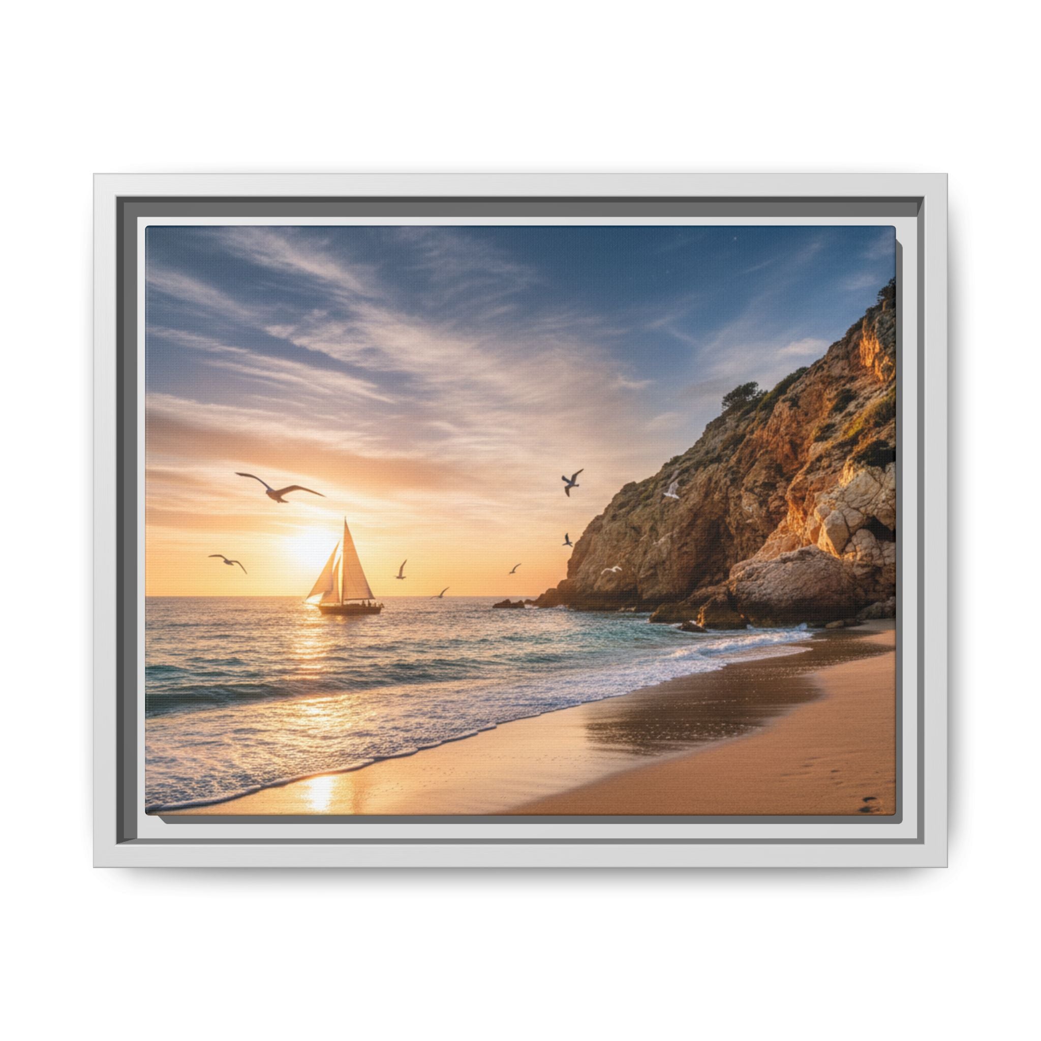 Sunset Sail Beach Landscape - Stunning Image!